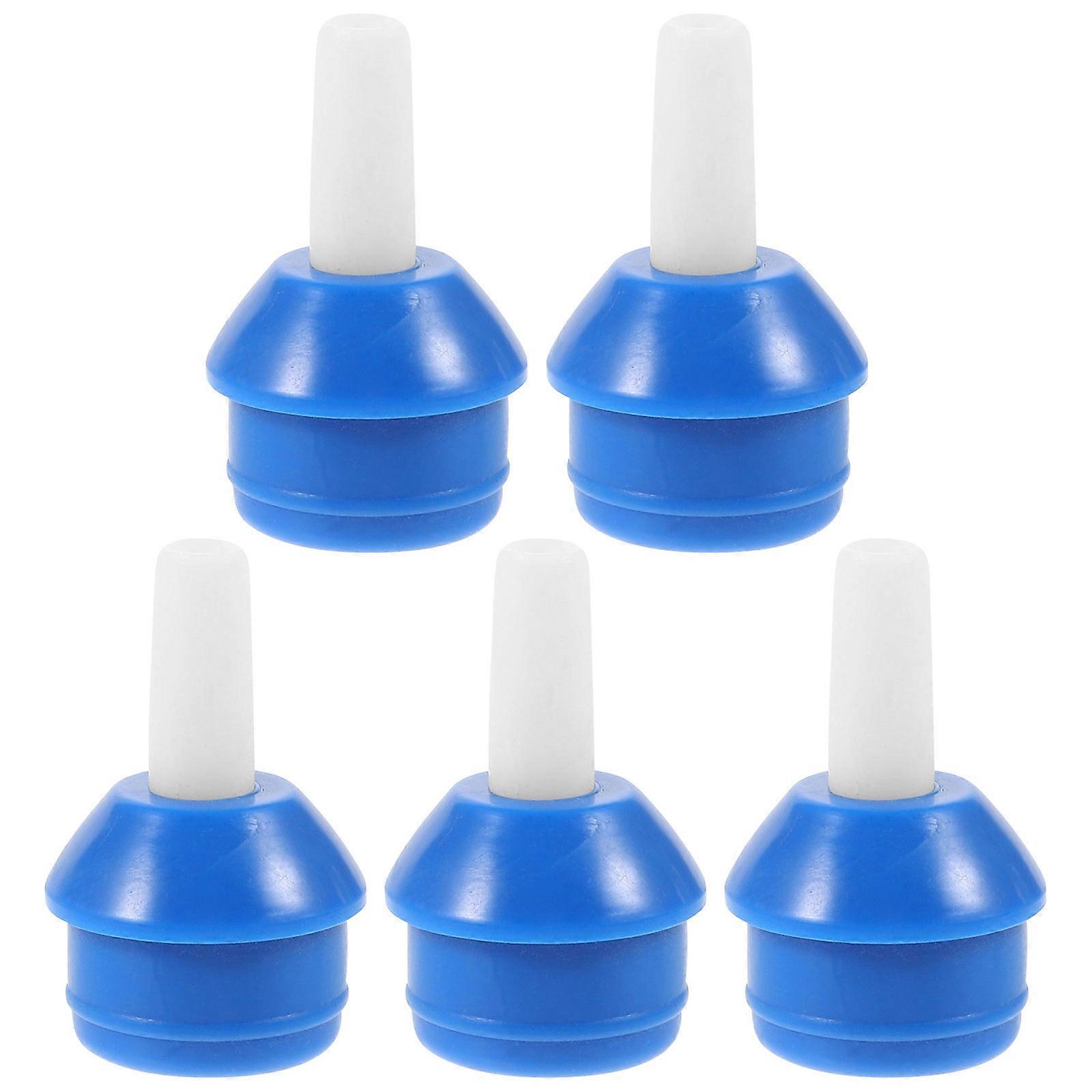 Replacement Solder Sucker Nozzle Desoldering Tool Soldering Tasks Blue Plastic Prevent Burns 5Pcs