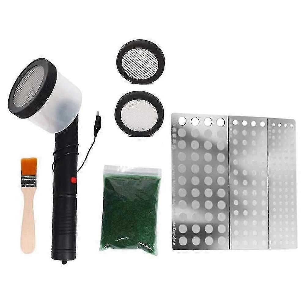 Static Grass Applicator Kit with ABS Antislip Handle for DIY Model Scenery Making