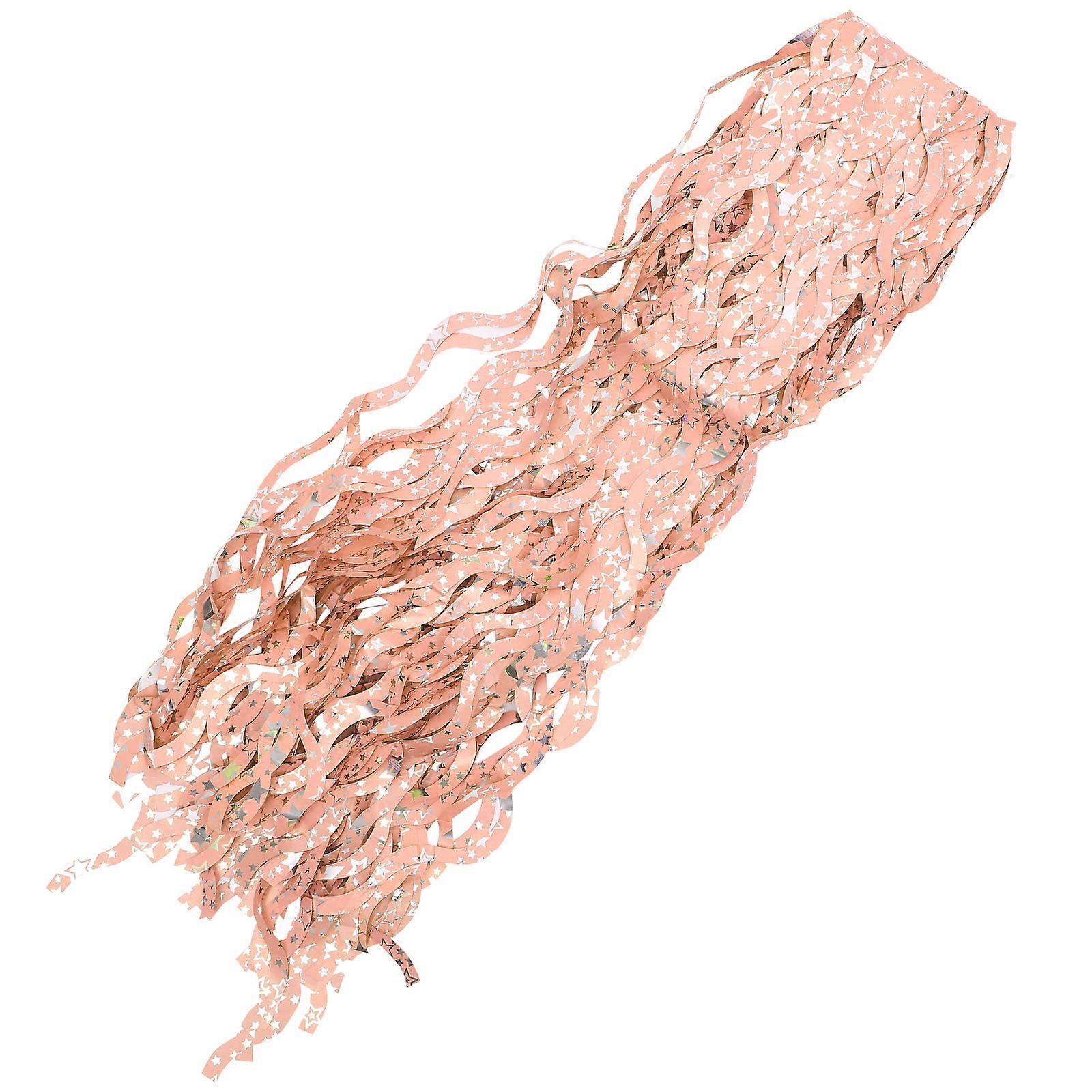 Party Foil Fringe Curtains Background Wall Arrangement Pink 200x100cm Decorative 3Pcs