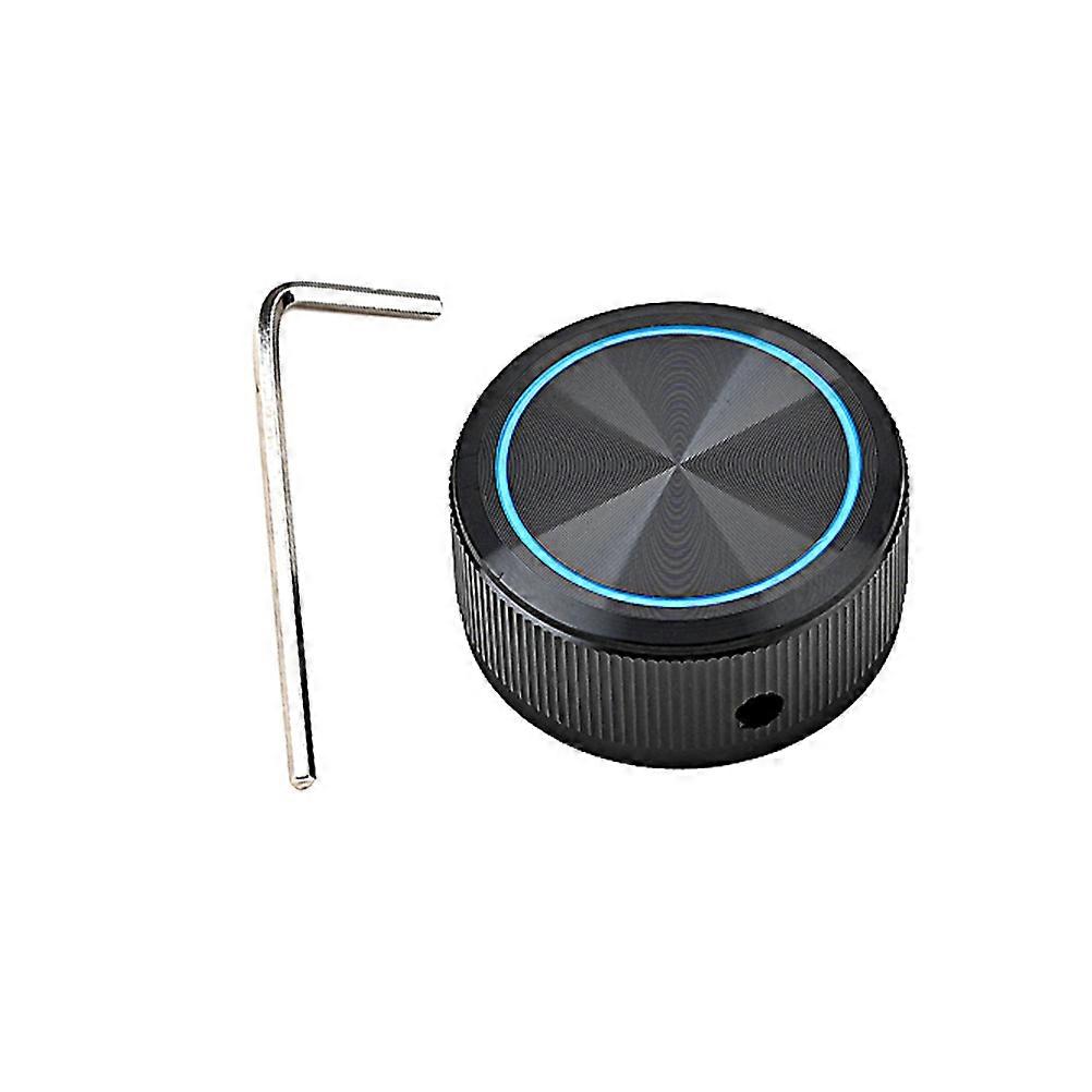 Guitar Control Knobs Blue Circular Universal Bass Volume Tone Control 1Pack