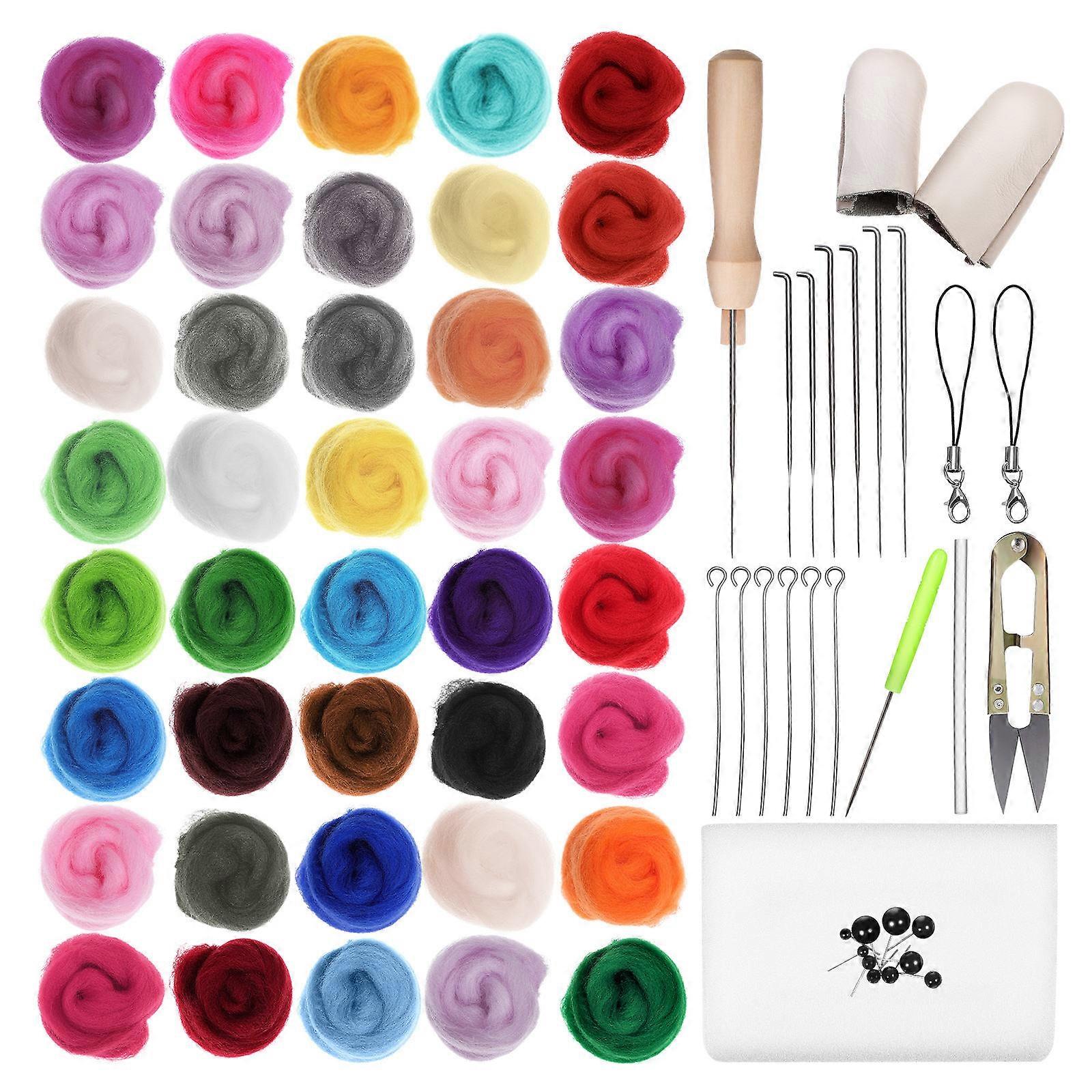 Punch Needle Tool Wool Felting Kit For present Giving Multi 16.00X14.70X12.30CM DIY Crafting 1 Set