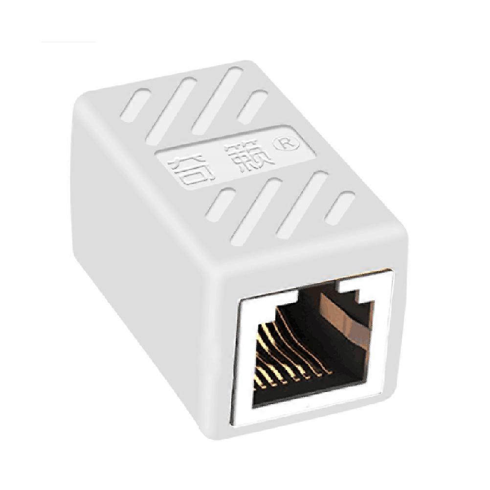 Shielded Ethernet Cable Coupler Extend Connection Between Two Ethernet Patch Cables White Color 1 4X0 8X0 8In 5Pcs