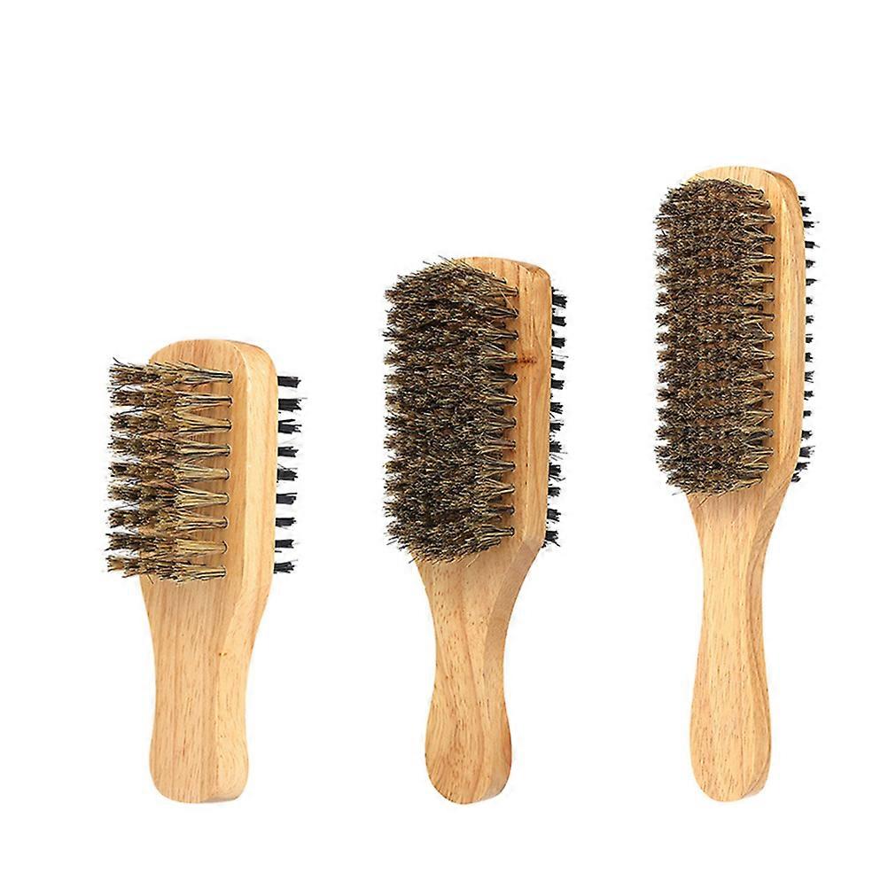 3pcs Double Sided Beard Grooming Brush for Male Beard Care and Shampoo Brush