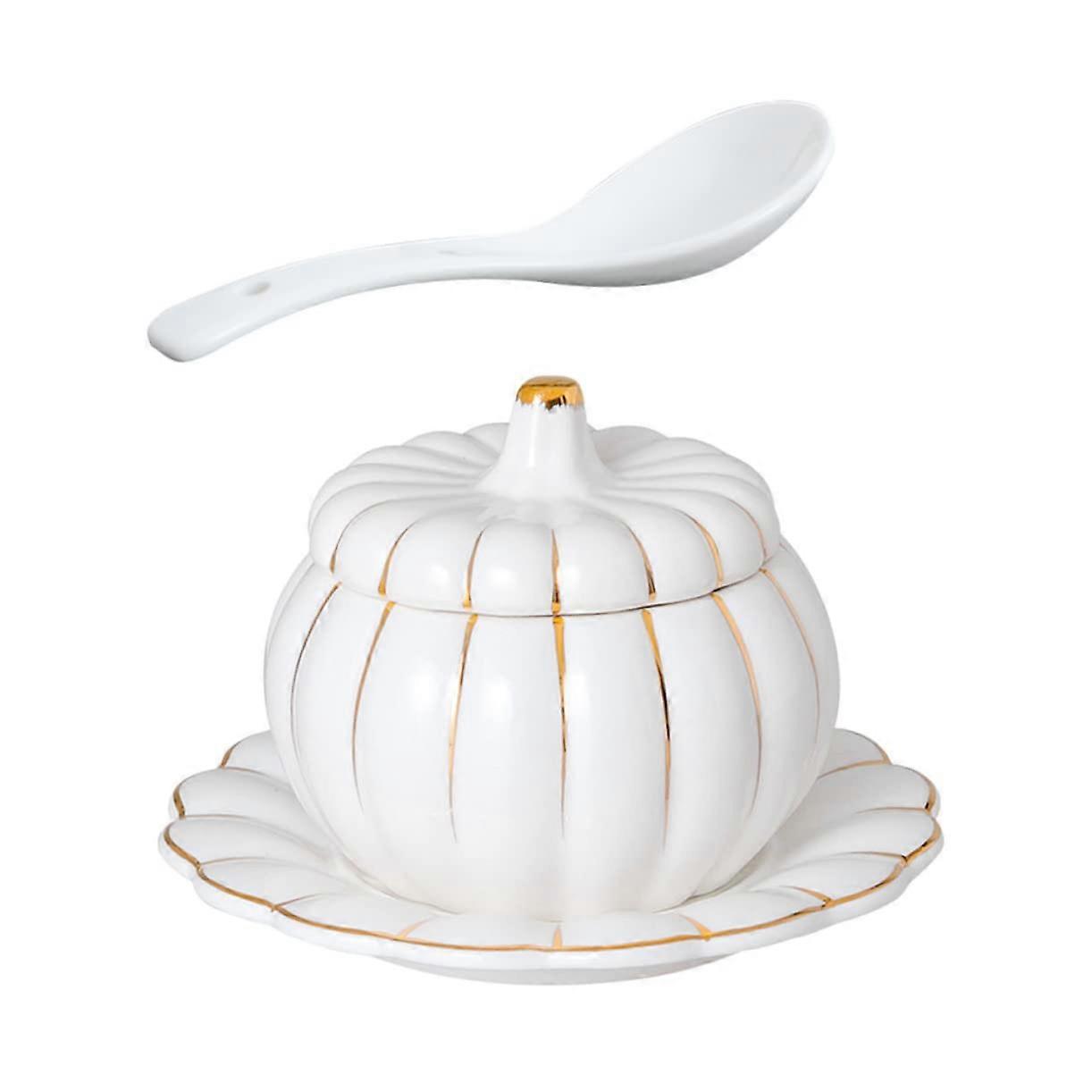 Pumpkin Stew Pumpkin Soup Maker Stoneware Serving Bowl 2.5 Quart Ceramic Freezer Oven Bakeware Kitchen Gadget