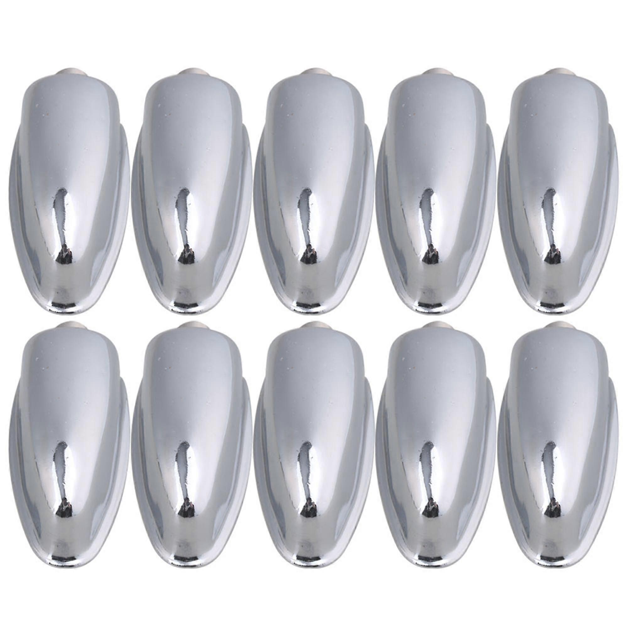 10pcs 5.2x2.5cm Silver Single End Tom Drum Lugs without Mounting Screws