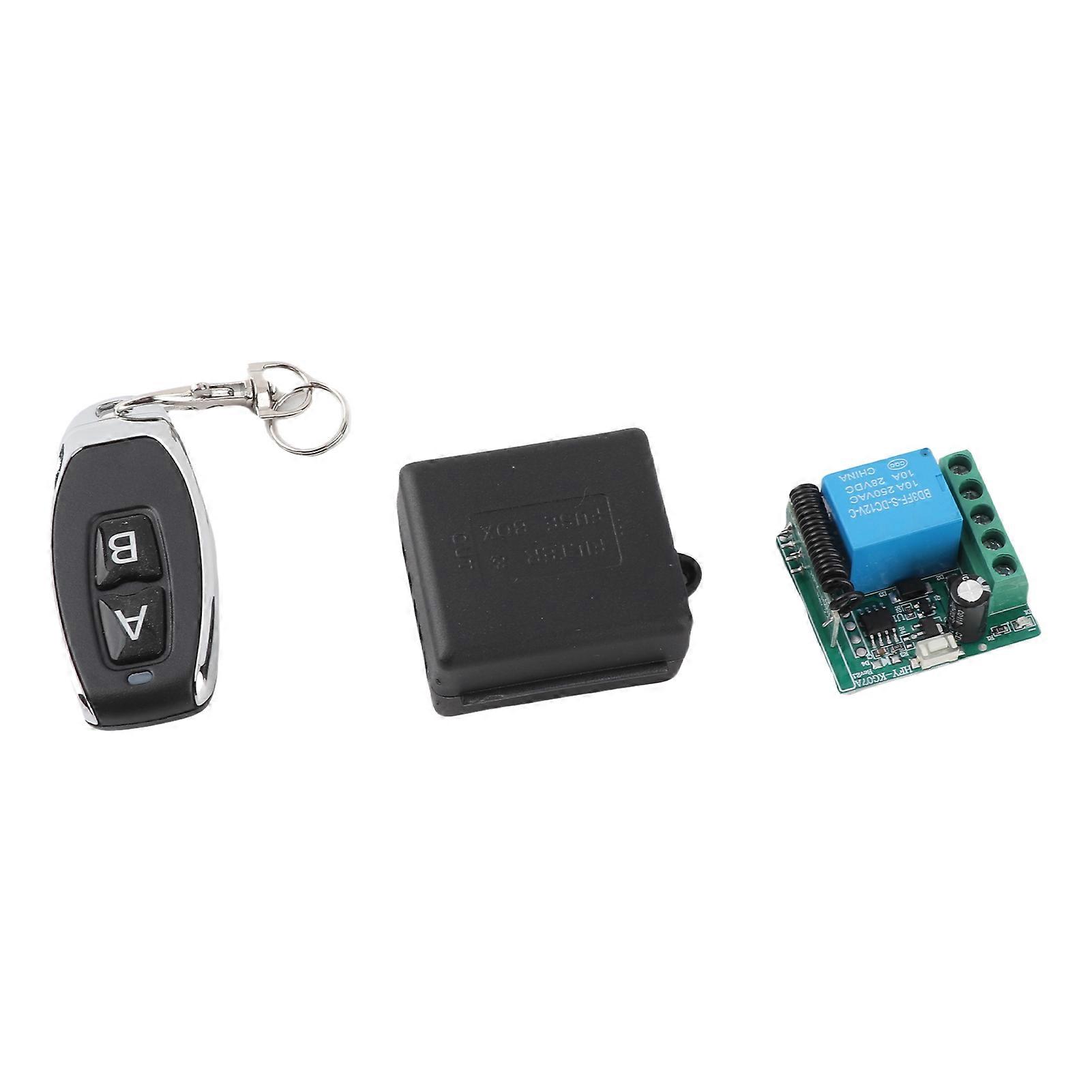 Wireless Remote Control Switch 433MHz Momentary Self Locking Interlocking Delay Relay Remote Switch 12V 