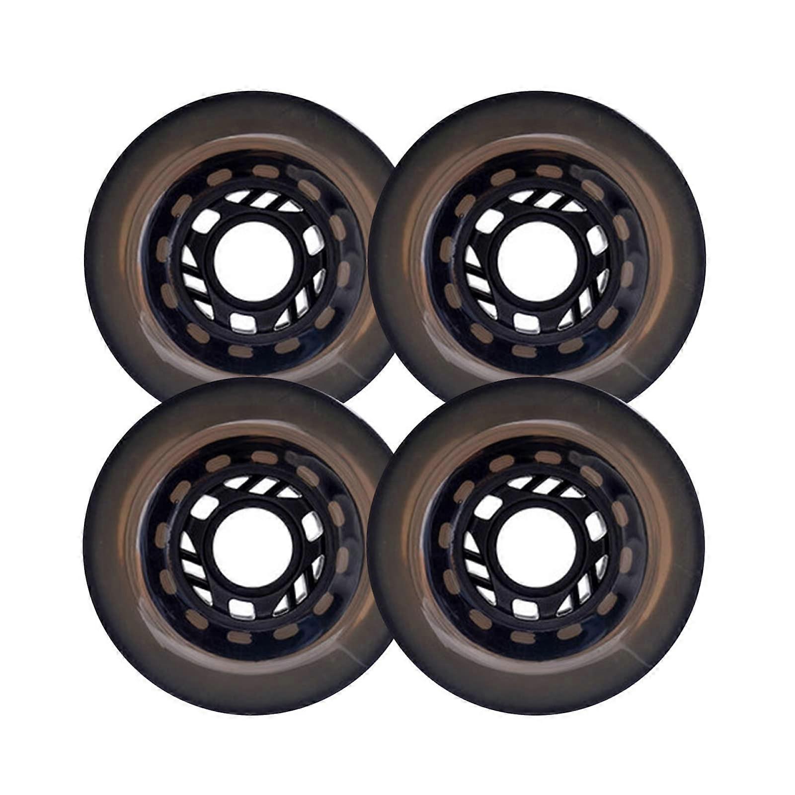 InlineSkate wheels, InlineSkate wheels 85A  Outdoor Asphalt replacement 4pack Multicolored Multiple sizes (Grey, 80mm) 80mm Grey