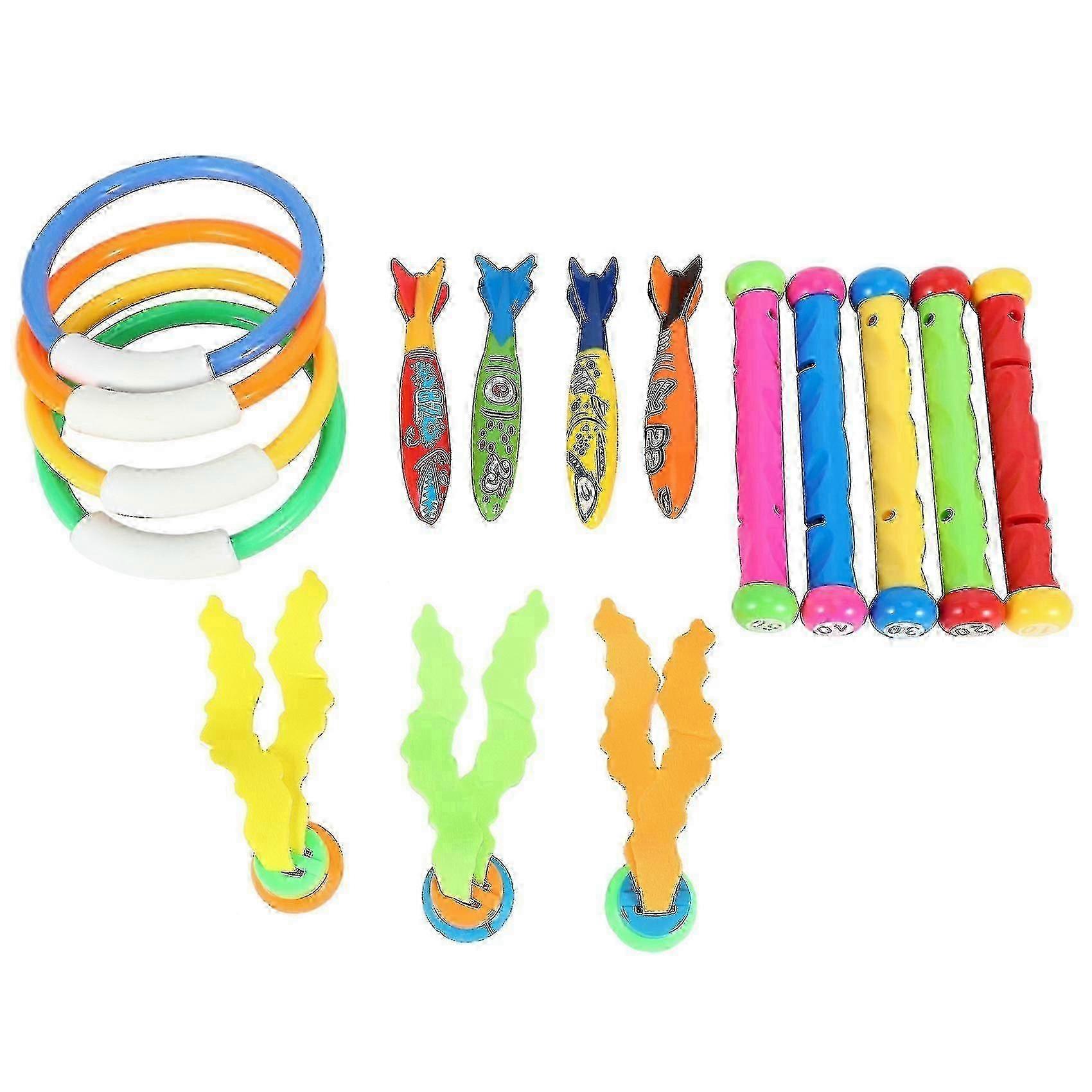 ألعاب الغوص تحت الماء لعبة حمام السباحة ، حلقات الغوص والعصي ، طوربيدات ، عشب الماء ، دي (haoyi