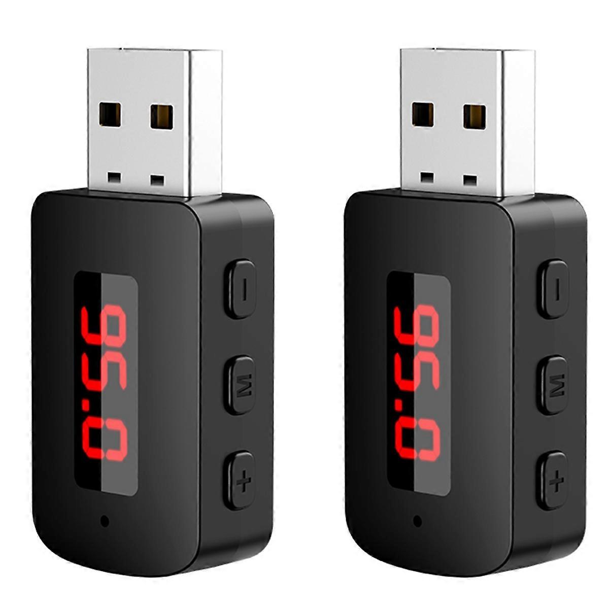 Car Bluetooth 5.4 Aadapter FM USB Transmitter Receiver