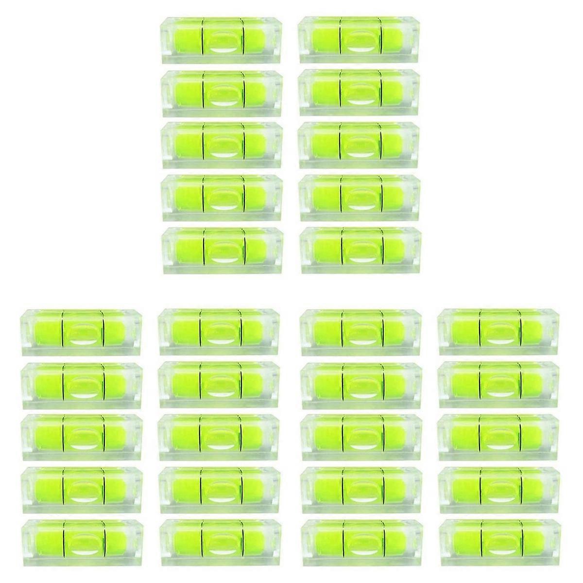 10Pcs Bubble Spirit Level 10X10X29mm Square Levels for Wall Frames