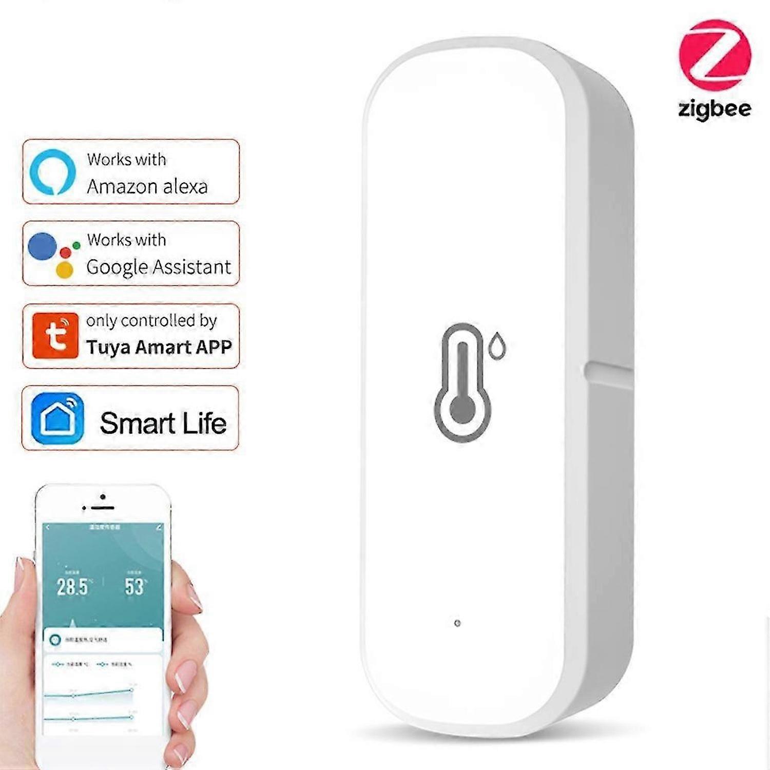 Tuya WiFi & Zigbee Temperature Humidity Sensor Thermometer Hygrometer Smart Home