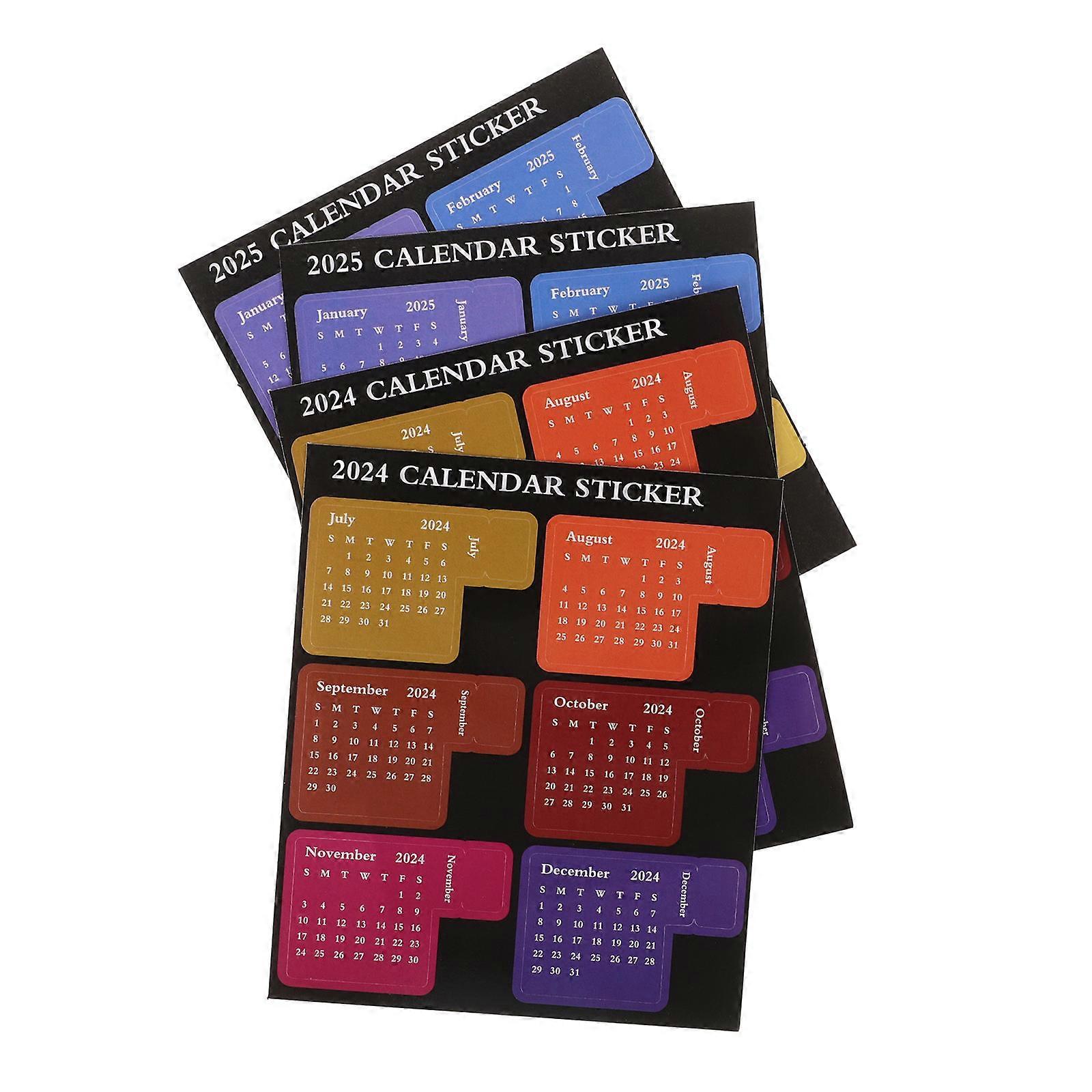 Βολικό ημερολόγιο αυτοκόλλητα φορητό σχεδιαστή Μήνας καρτέλες που αναφέρονται στην οικιακή χρήση 2 σετ