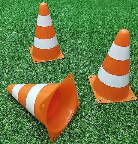 6pcsトラフィックコーン:交通安全建設および駐車場用の警告コーン-視認性の高いポータブルプラスチック交通機器