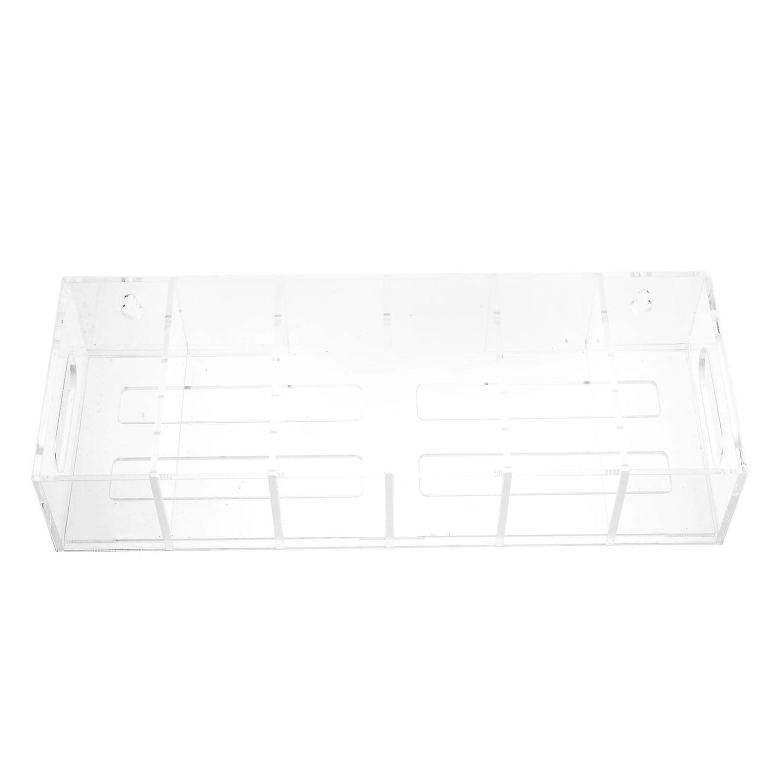 Lid Organizer for Cups Tumbler Lid Box Transparent Rectangular Simple and Elegant Design 29.00X11.00X5.50CM 1 Set
