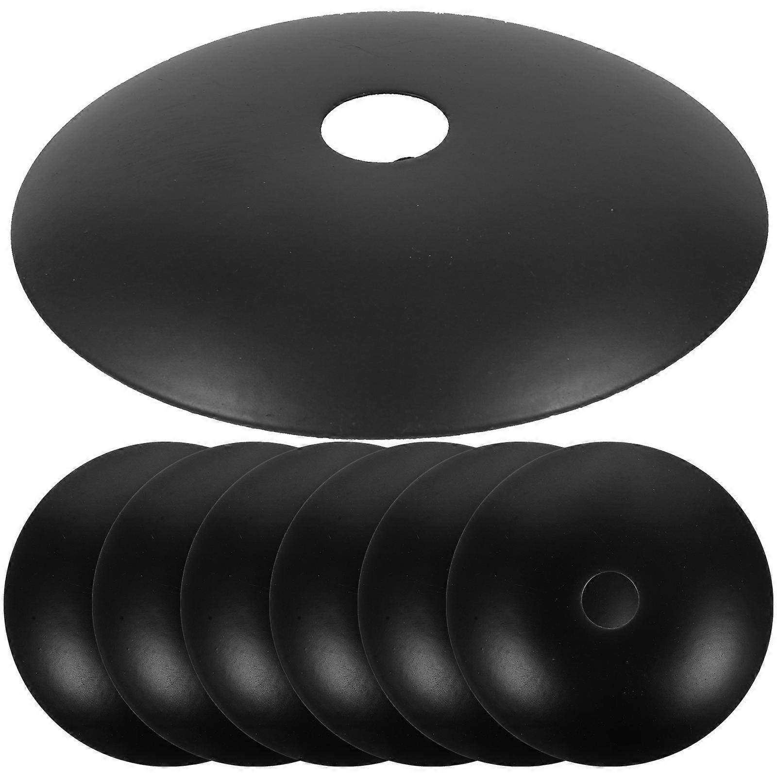 Lamp Ceiling Plate 60mm Metal Anti-rust Coating DIY Enthusiasts 6Pcs