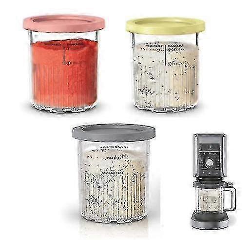 Ice Cream Maker Containers with Lids for NC500 NC501 Series Replacement Pints
