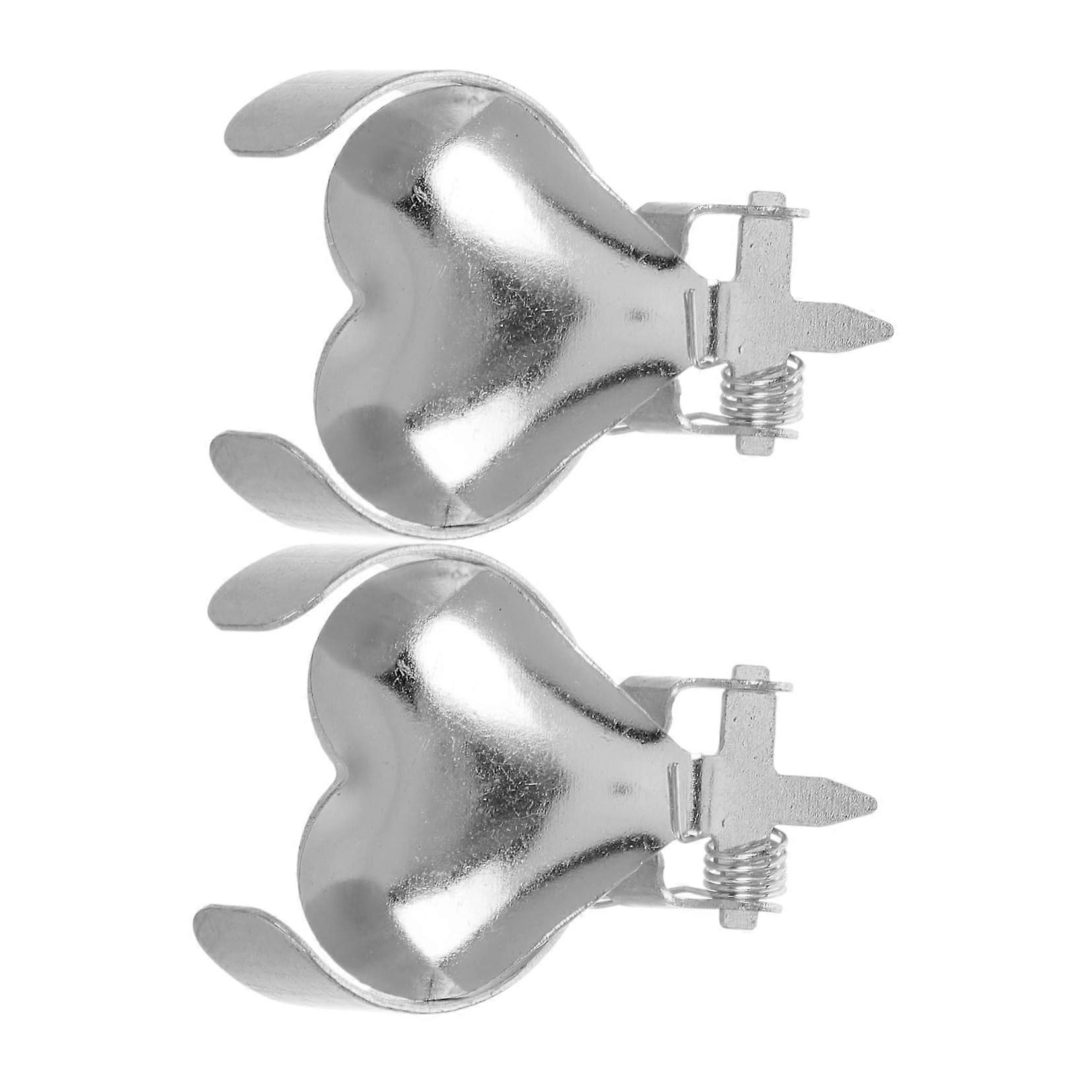 Heart-Shaped Candle Snuffer Set of 2 Metal Wick Extinguishers for Scented Candles Weddings High-Quality Design