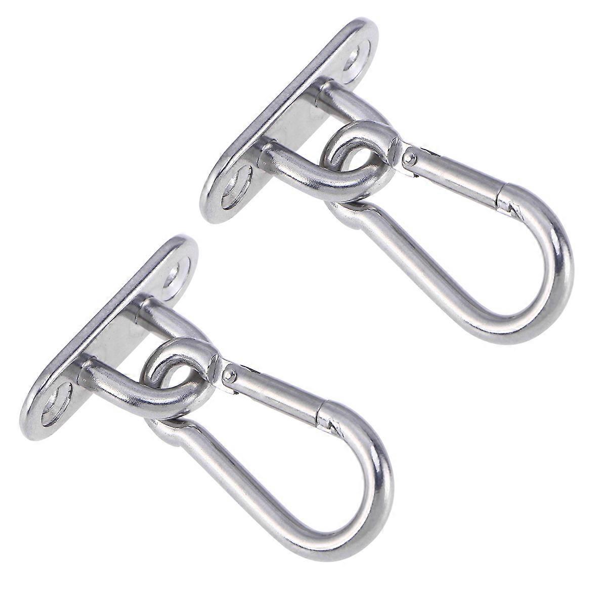 Hammock Swing Ceiling Mount M5 Ceiling Wall Mount Bracket U-Shaped 304 Stainless Steel Suspension Anchor 2Pcs