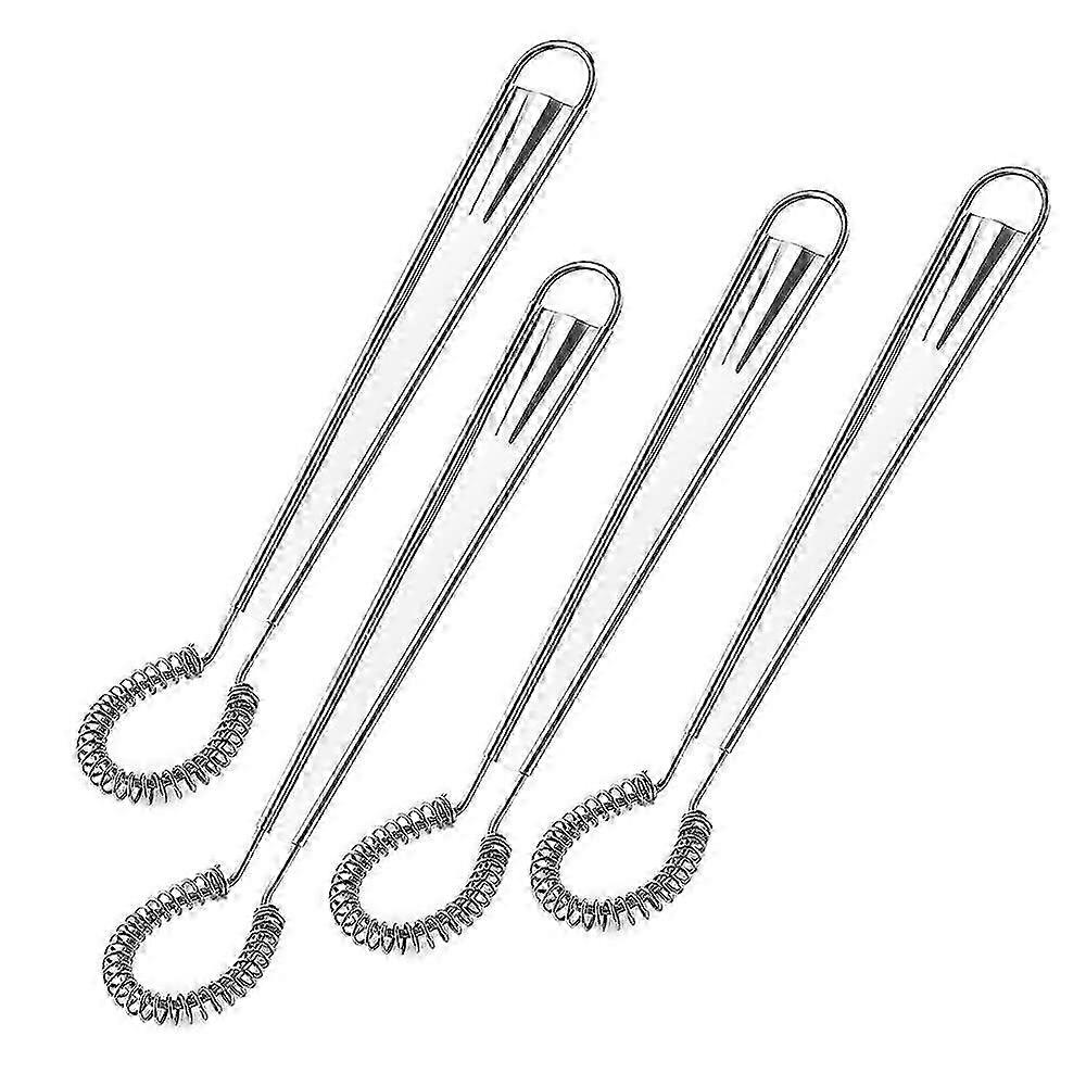 4 Pieces Egg Beater Stainless Steel Mini Spring Coil Whisk Silicone Whisk Suitable for Certain Brands