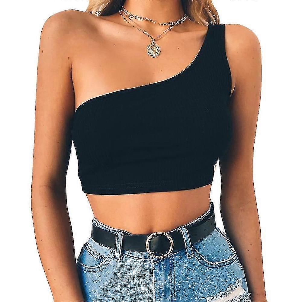 Maillot de bain sans manches en coton à une épaule