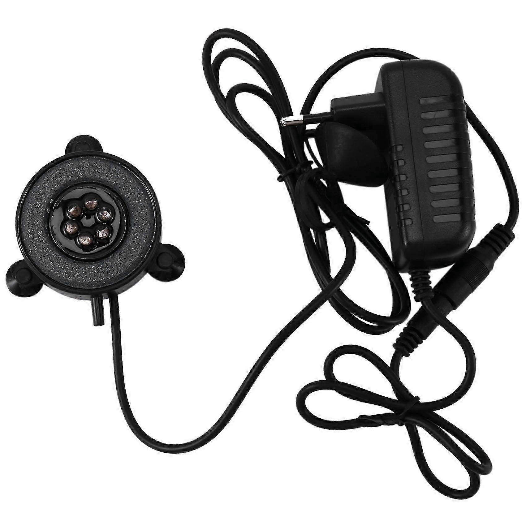 Led Aquarium Air Bubble Light Fish Tank Air Curtain Bubble Stone Disk with 6 Color Changing Leds Edition 0703