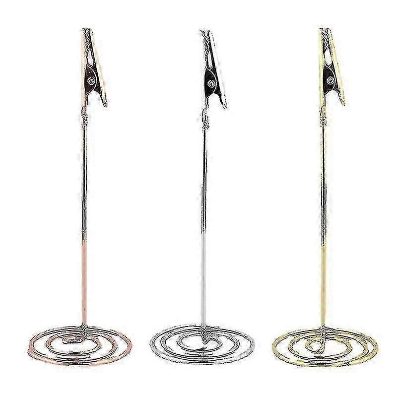 12pcs Table Number Holder Place Card Holder Memo Clip Stand Note Holder
