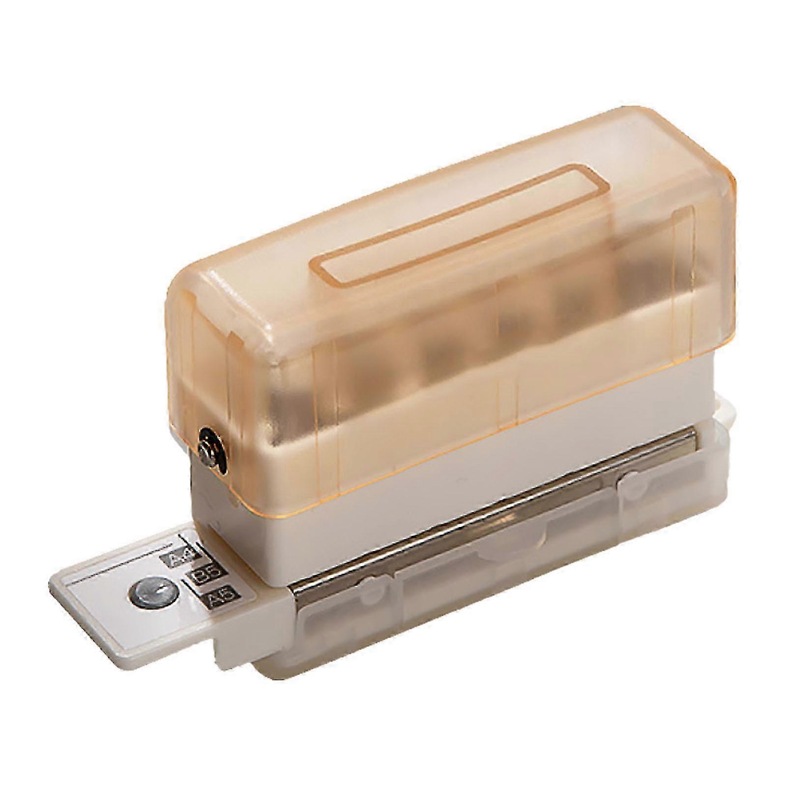 6穴パンチ耐久性のある金属とプラスチック、ホームオフィススクール用、削りくずコレクションボックスダークブラウン付き