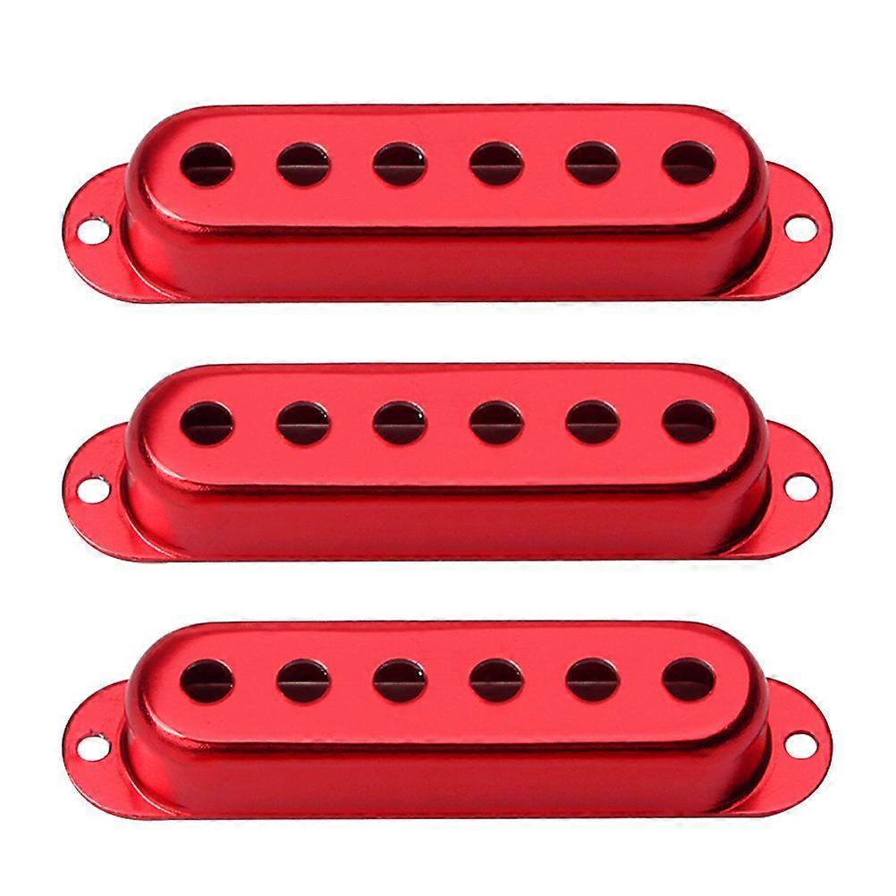 Cache-micros de guitare en métal rouge, protection durable, lot de 3 pour guitare