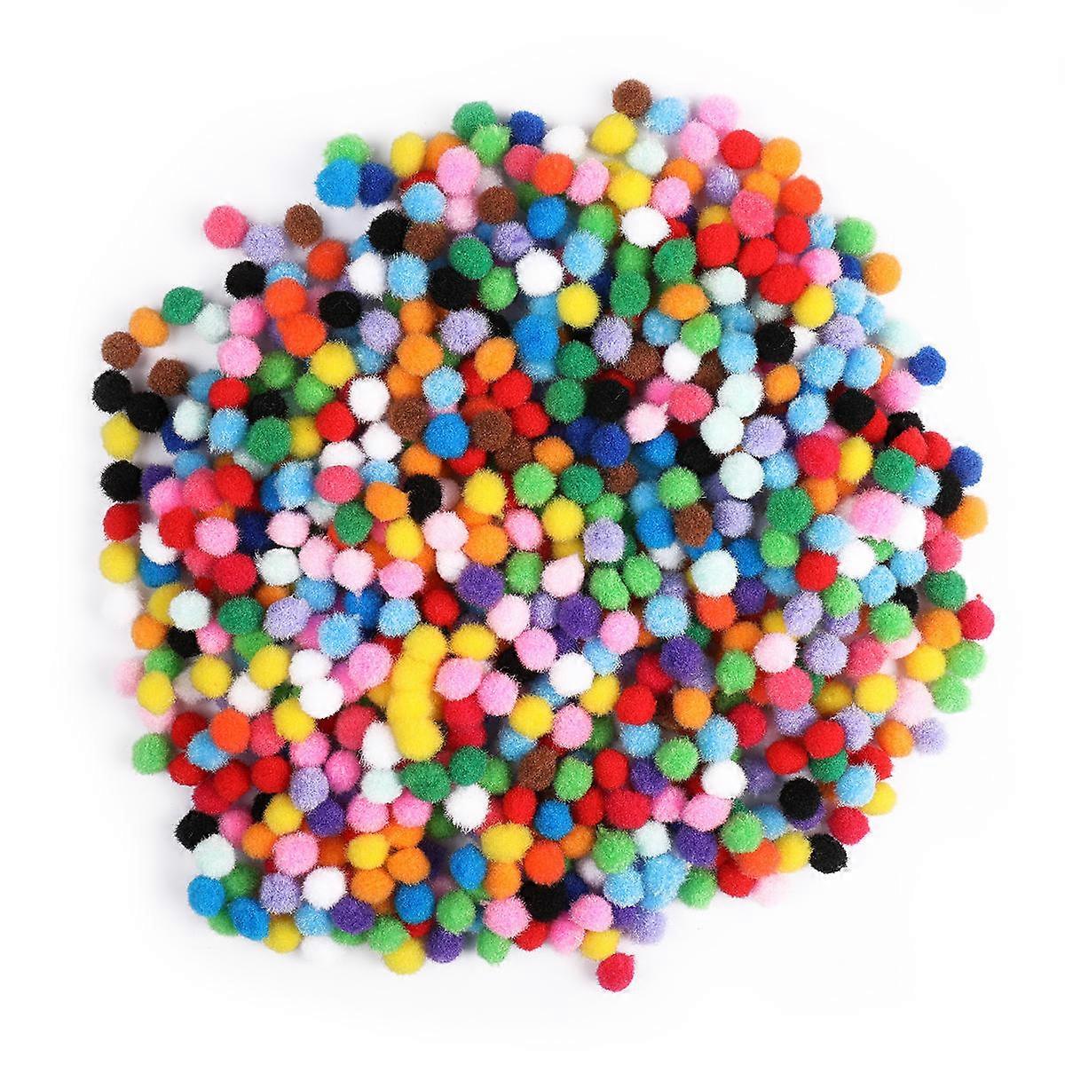Tiny Pompoms Diy Enthusiasts Tassel Key Chain Cellphone Accessory Bright Colors 2000Pcs