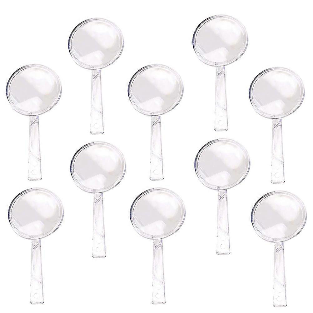 24pcs Portable Lightweight Magnifying Glasses for Experiments – Durable Handheld Magnifiers for Easy Carrying and Use