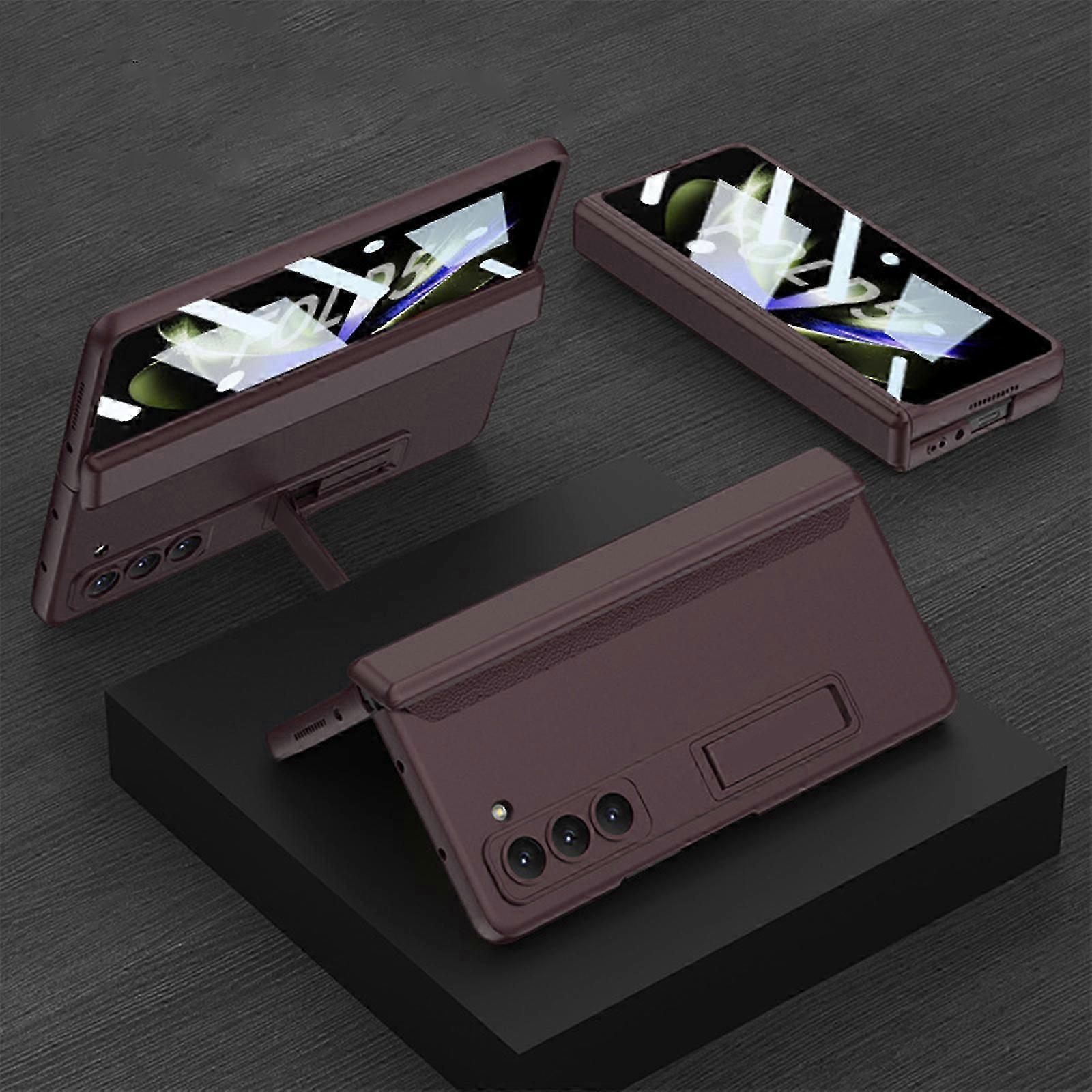 for Samsung Galaxy Z Fold 5 Case Hinge Protective Case with Built-in Kickstand, Harfd PC Shockproof Cover for Samsung Galaxy Z Fold 5
