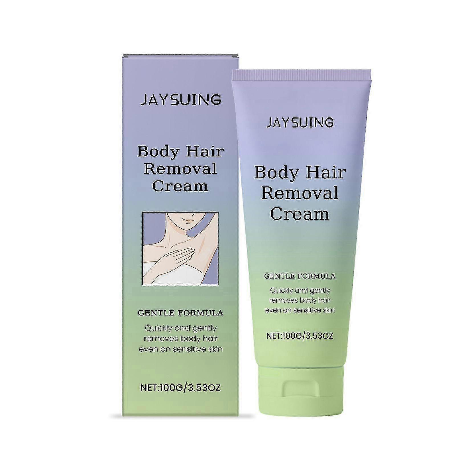 Body Hair Removal Cream, Body Hair Remover For Sensitive Skin, Gentle Formula, Cleanse, Moisturize and Smooth Skin for Unisex