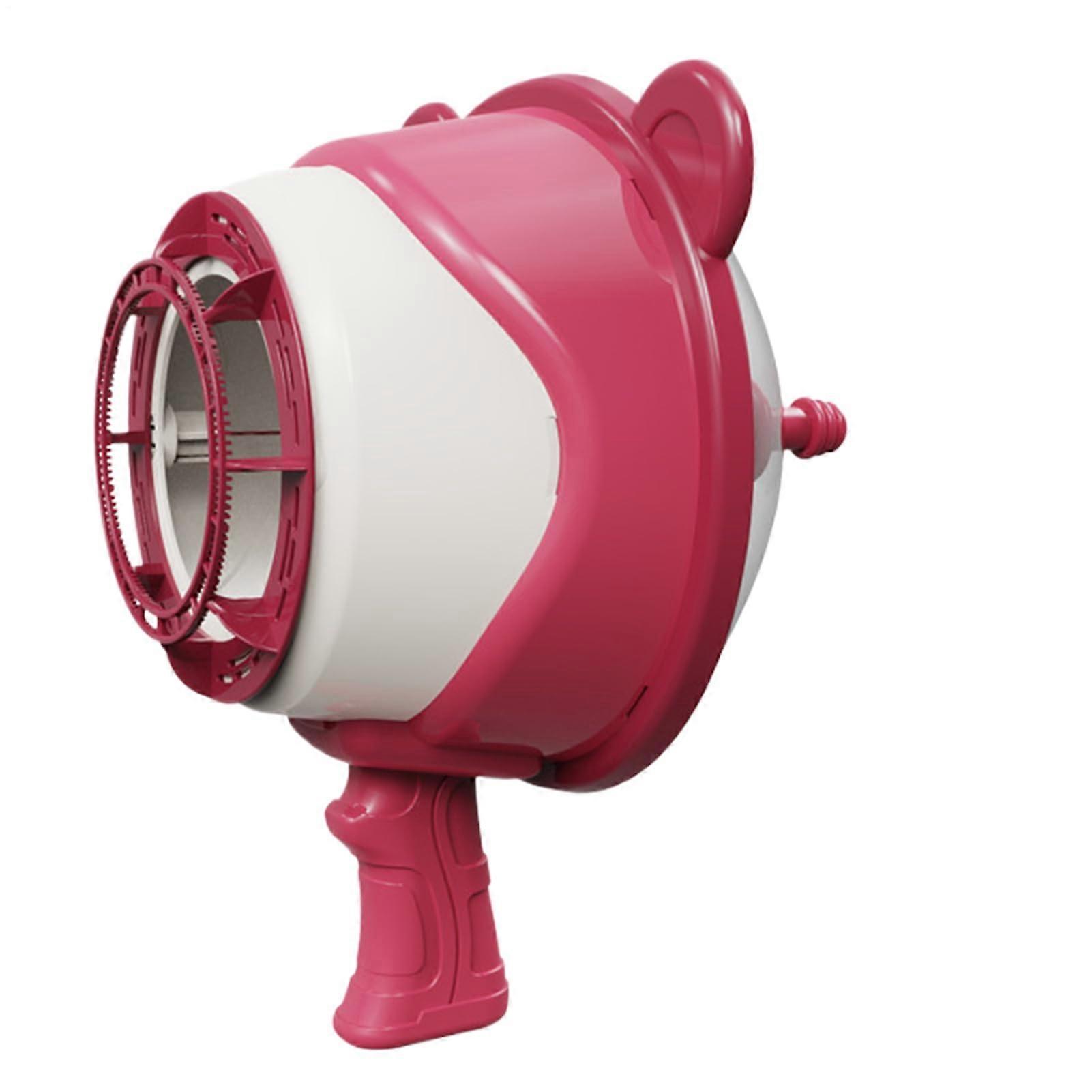 Bubble Machine  Bubble Wands  Manual Air Gun for Making Bubbles  Fun Water Game for Parties 10 X Bubble Liquid  Pink