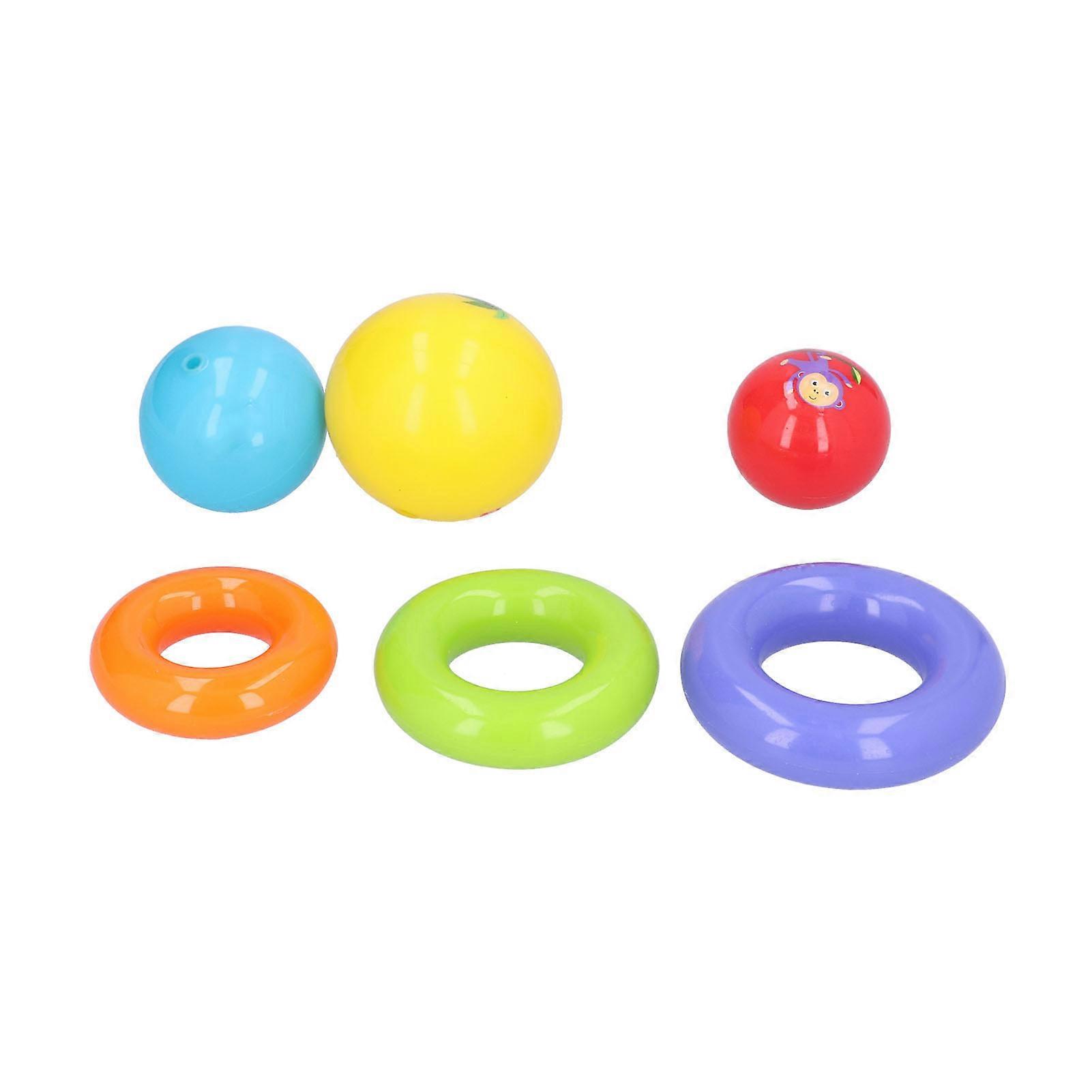 Cartoon Pattern Stacking Ball Set Kids Early Educational ParentChild Interactive Toy