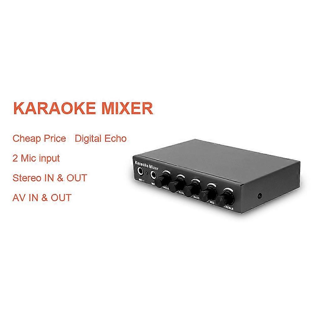 Microphone Mixer for KTV/Meeting/Party/Outdoor Activities Compatible with Computer/Home o System/Speaker/Mobile Phone