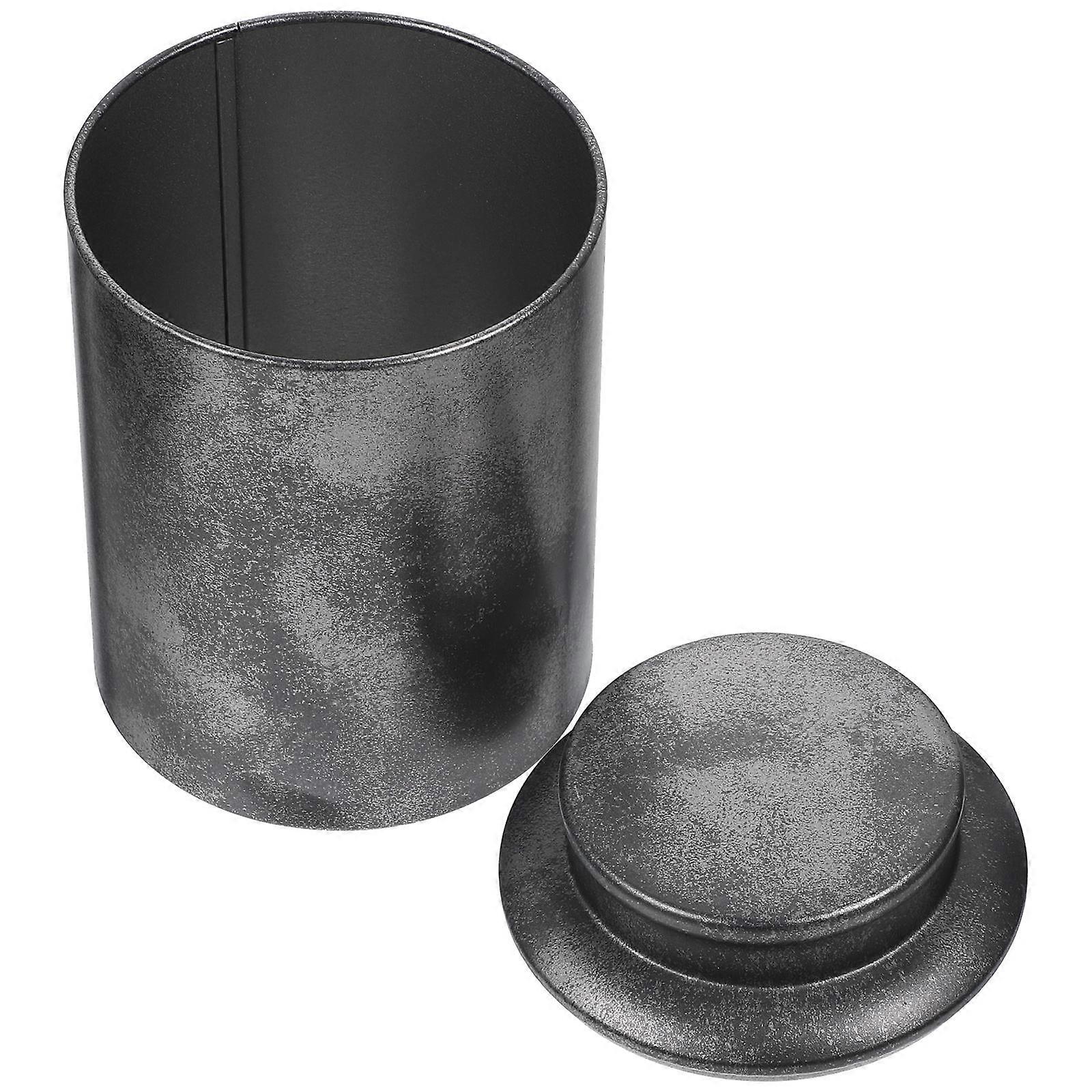 Black Tea Tin Canister Airtight Sealing Multi-functional Container for Home Organization 1Pcs