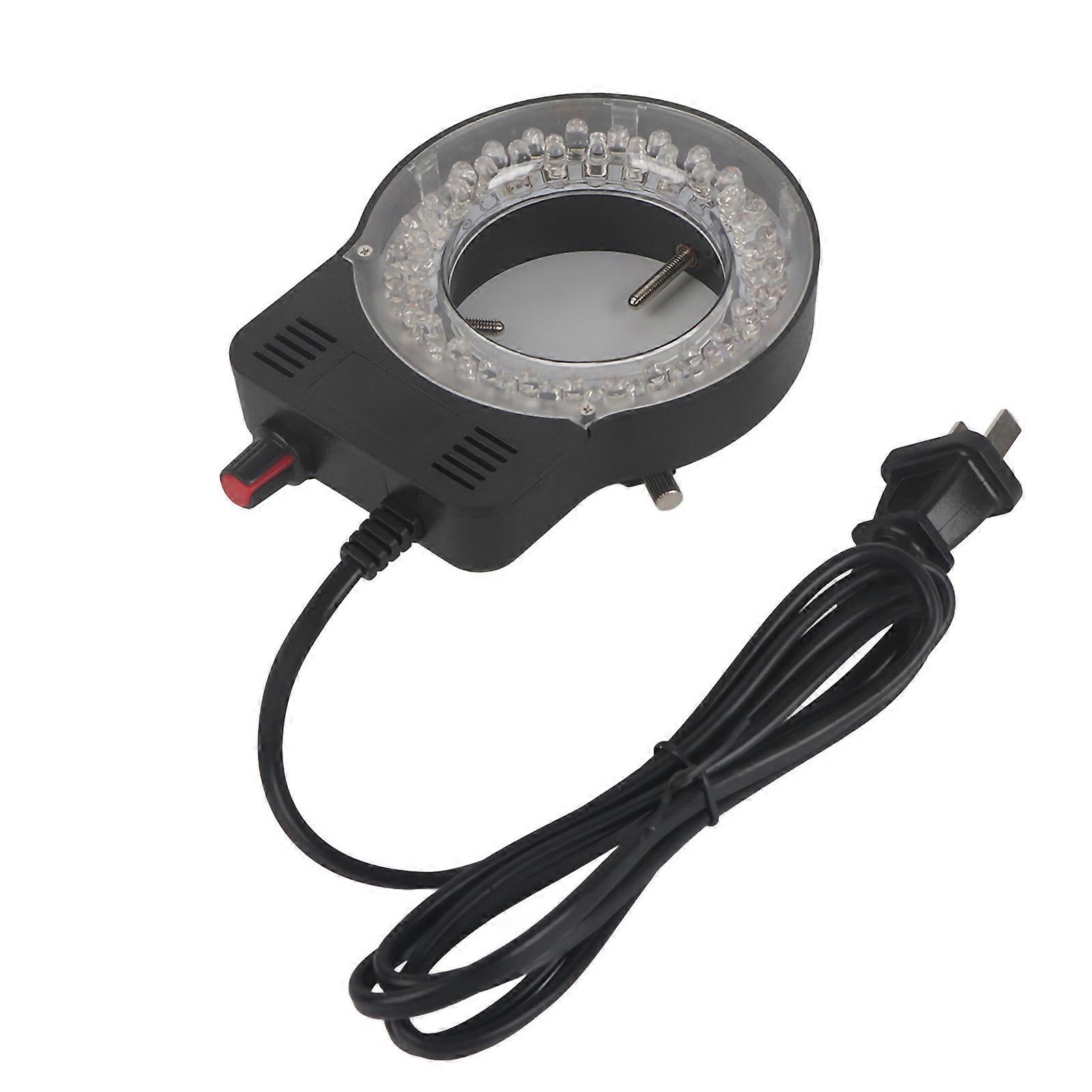 LED 52 Lamp Beads Adjustable Microscope Ring Light High Brightness Lamp