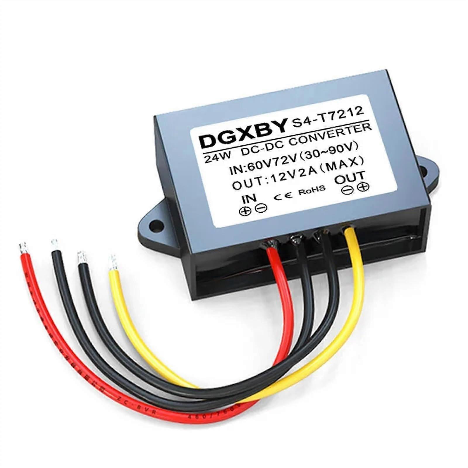 60V/72V to 12V 2A DC Power Regulator Converter 3090V to 12V StepDown Module