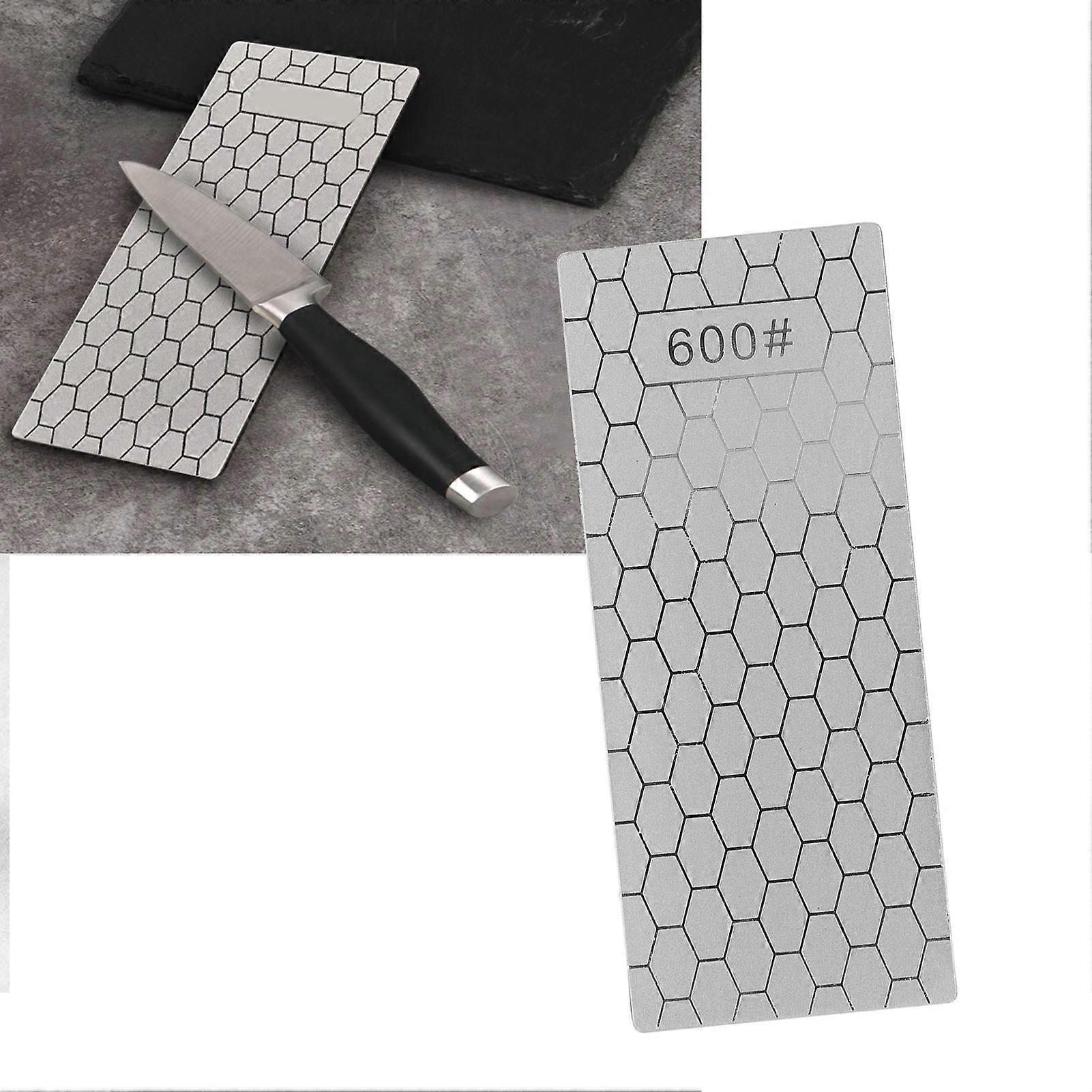 Diamond Sharpening Stone Rectangle Diamond Knife Sharpening Plate Whetstone Grindstone Grinder Tool for Kitchen 600 Grit