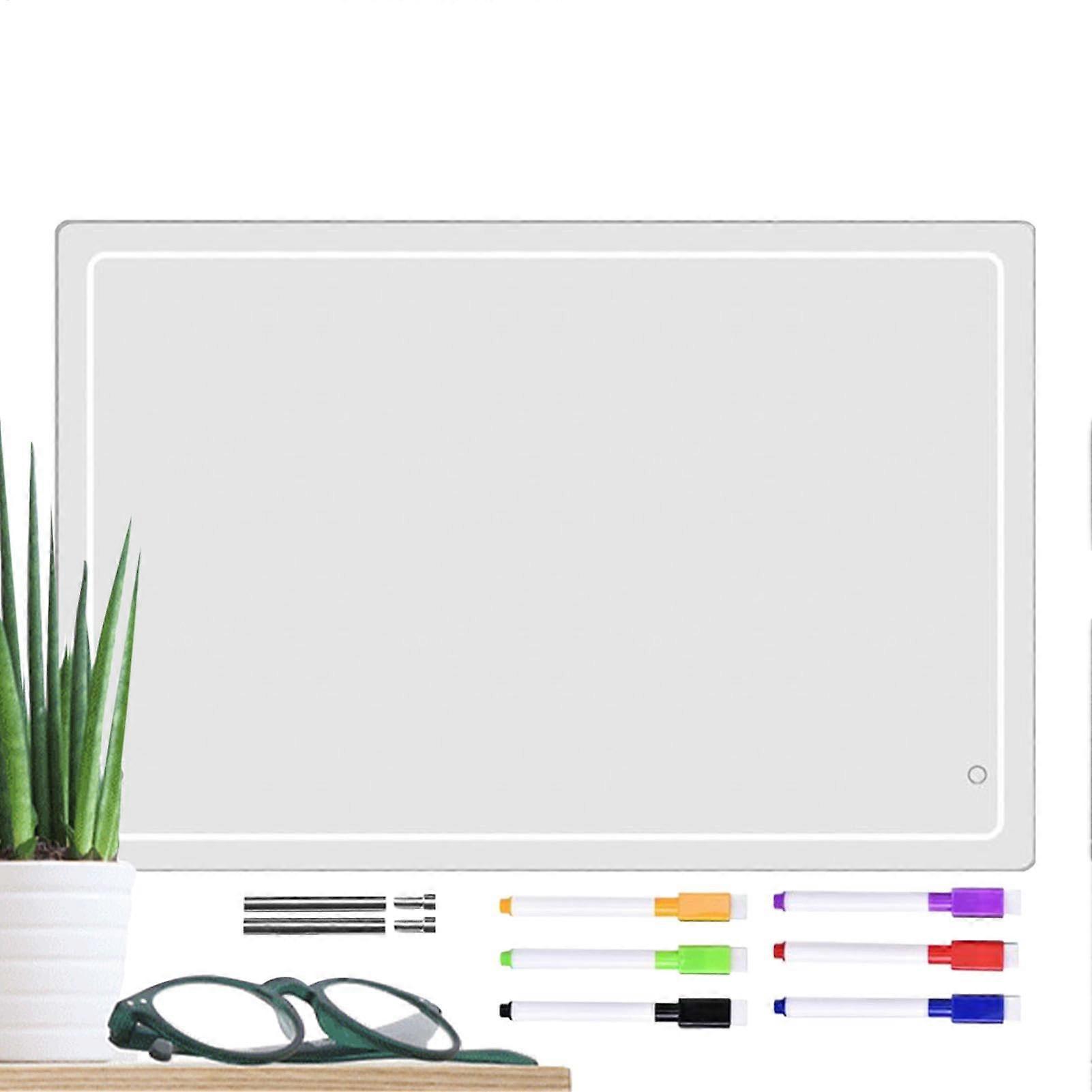 Acrylic Dry Nose Board, Desktop Whiteboard, Transparent Drawing Board, Acrylic Notes, MultiPurpose Desk, Notepads for Home School