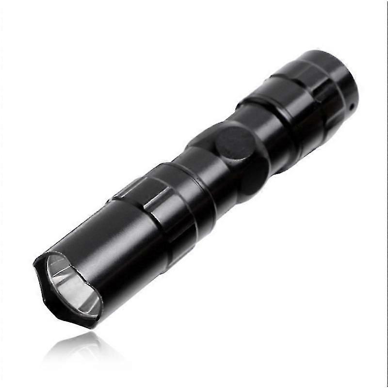 3W LED Mini Flashlight Light Torch Lamp with Strap(Black)