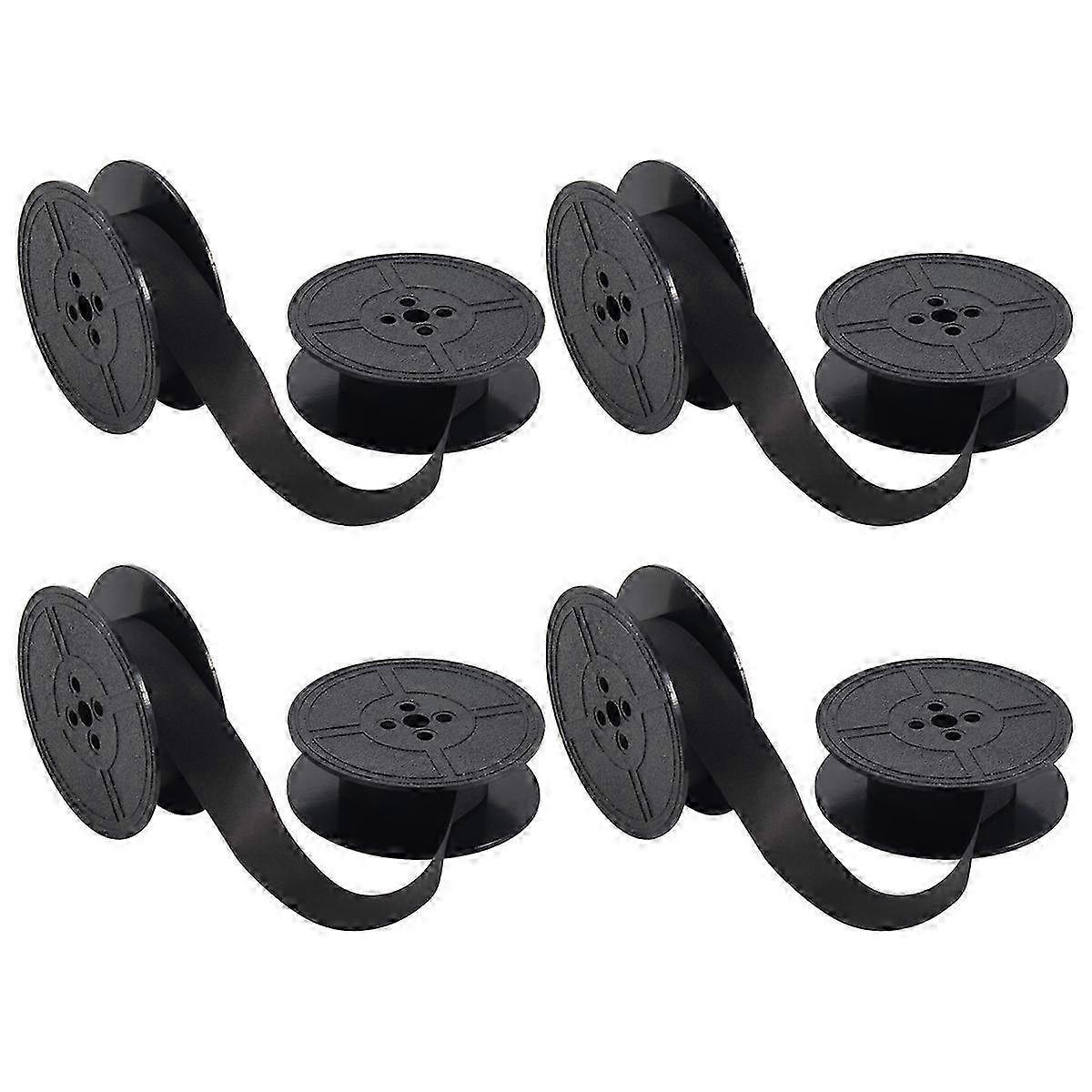 4 Pack Typewriter Ribbon Twin Spool Typewriter Ribbon Ink Twin Spool Ink Replacement Part for Most T Edition 0718