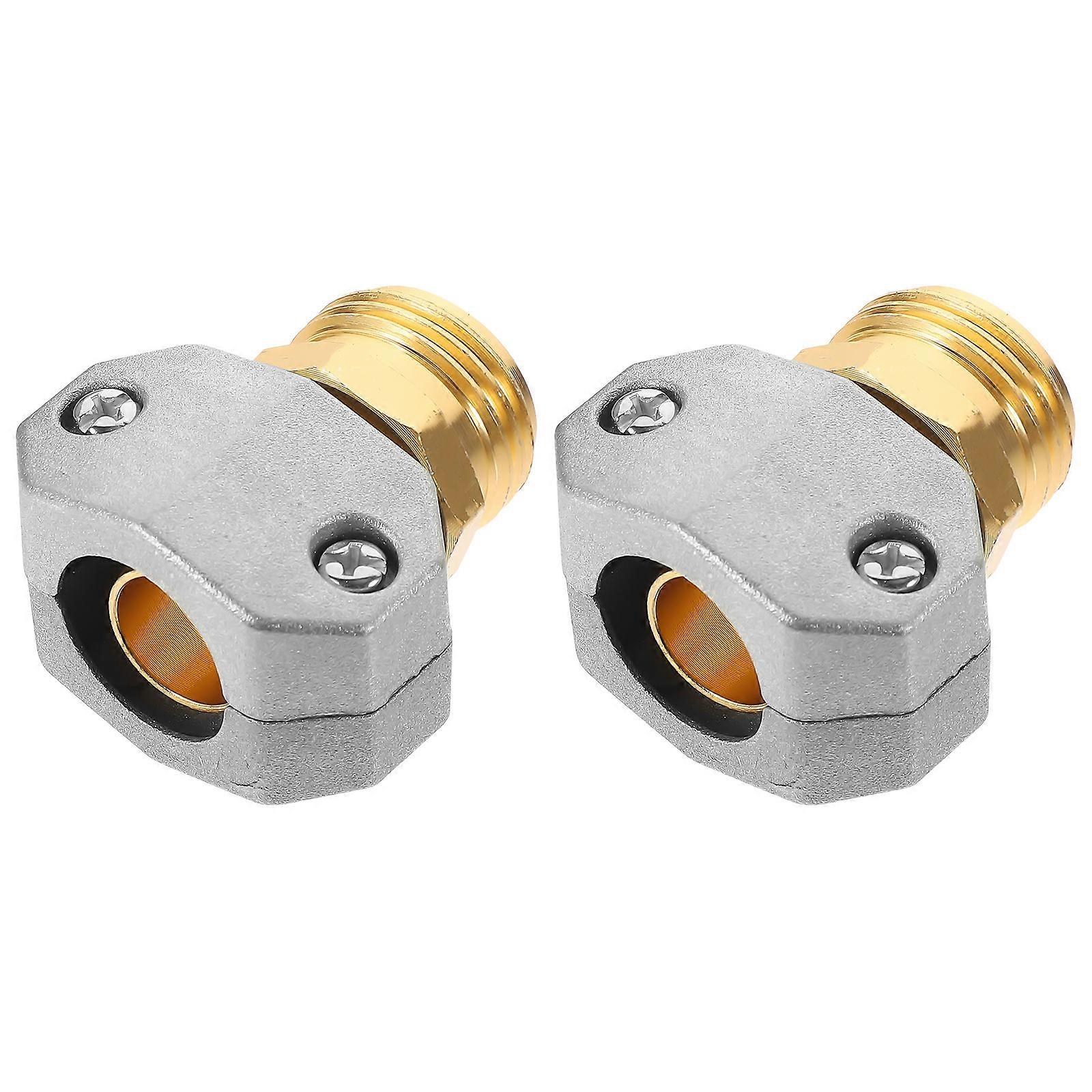 Hose End Connector Hose Repair Kit Homeowners Tight Connection Quick Connect Disconnect 2Pcs