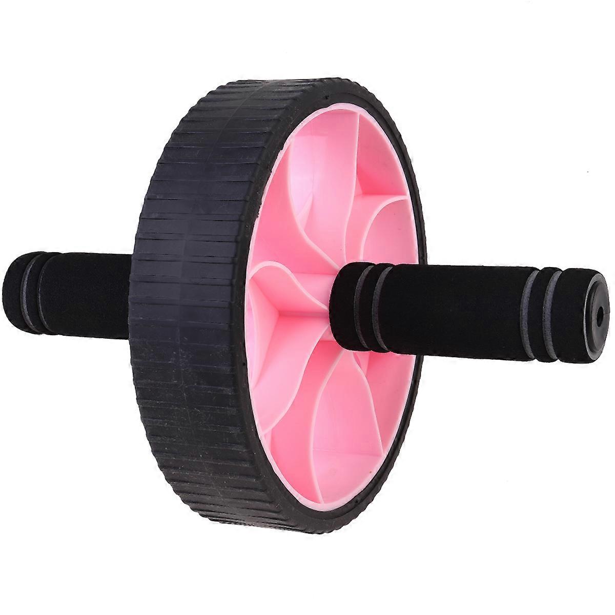 Ab Roller Wheel for Home Use Durable PP TPE Material Lightweight Portable Pink 1PC