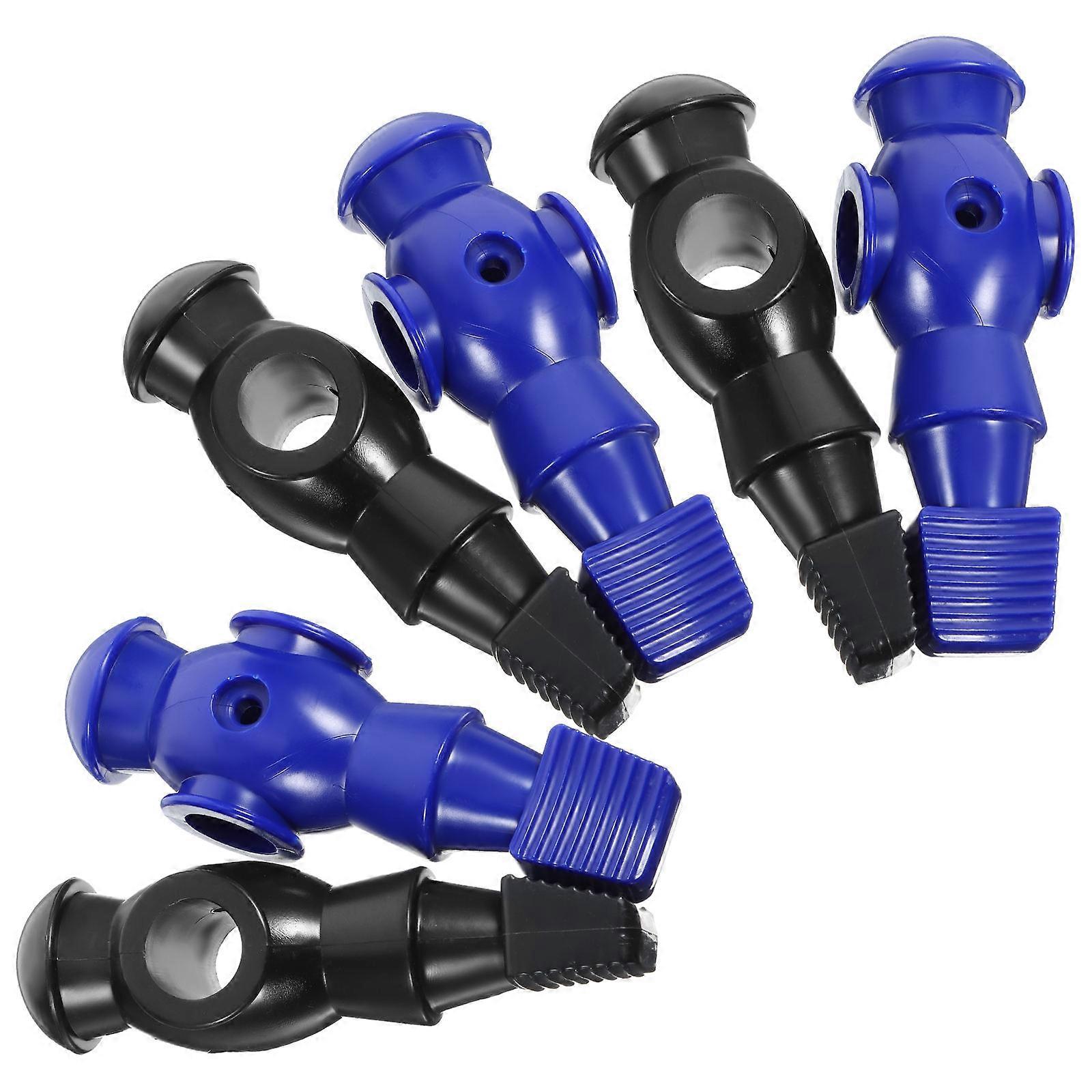 Assorted Color Foosball Replacement Players Set for Table Football Decor 6pcs PP Resin Figures