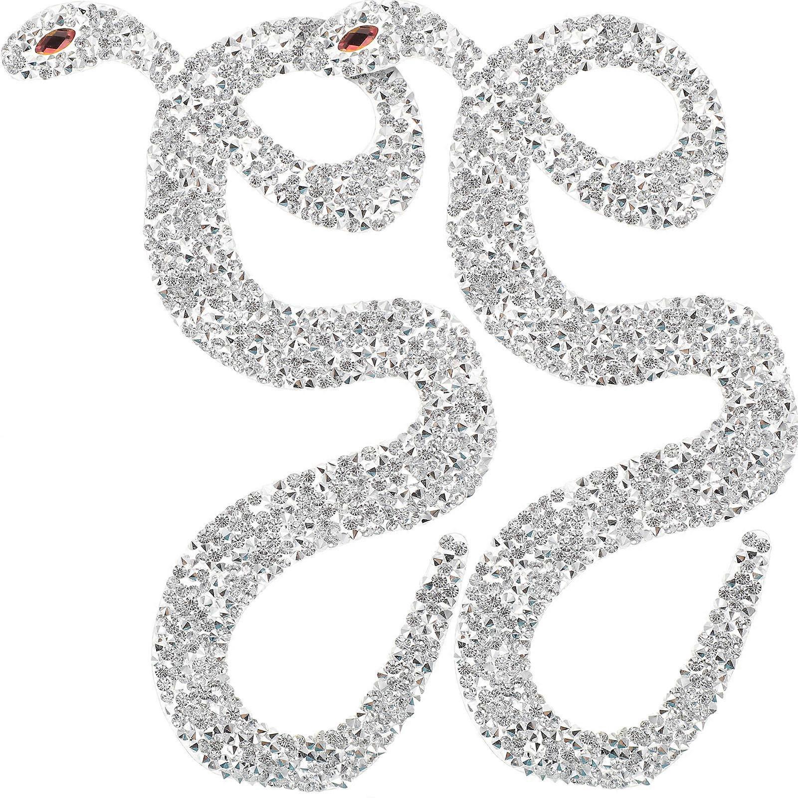 2Pcs Garment Back Patches Decorative Sewing Coat DIY Embroidered Patches