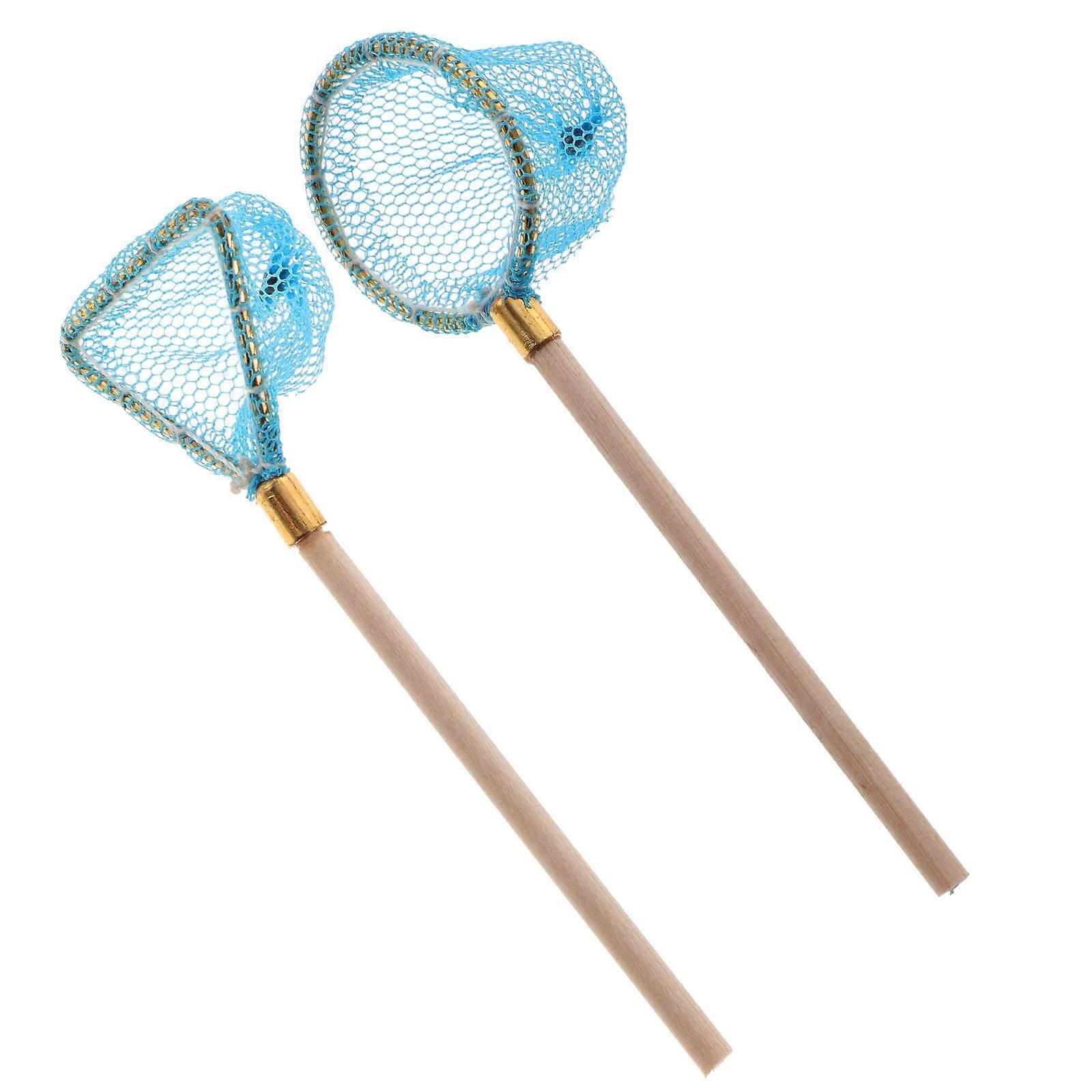 2ks mini rybářská síť model pro dekoraci domu doplňky