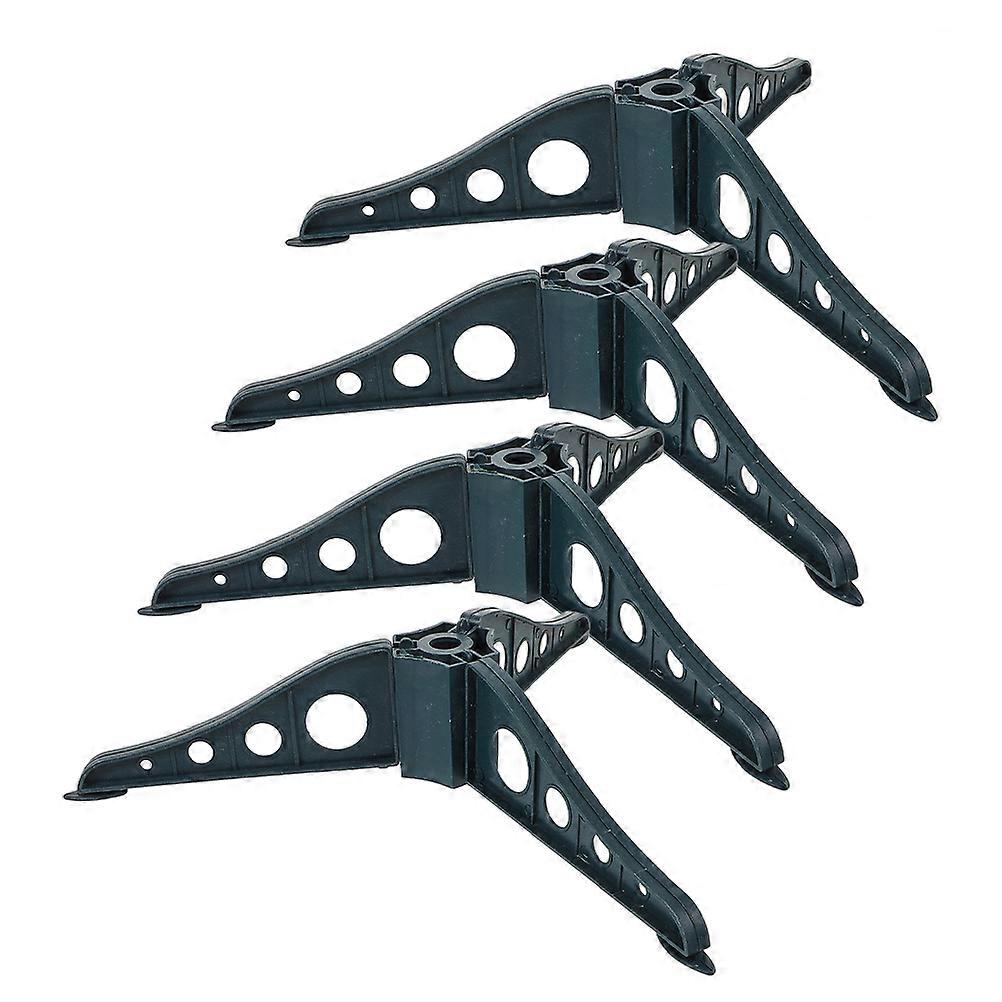 4PCS Christmas Tree Base Holder ABS Sturdy Xmas Tree Stand Stable Pole Bracket Accessory Green