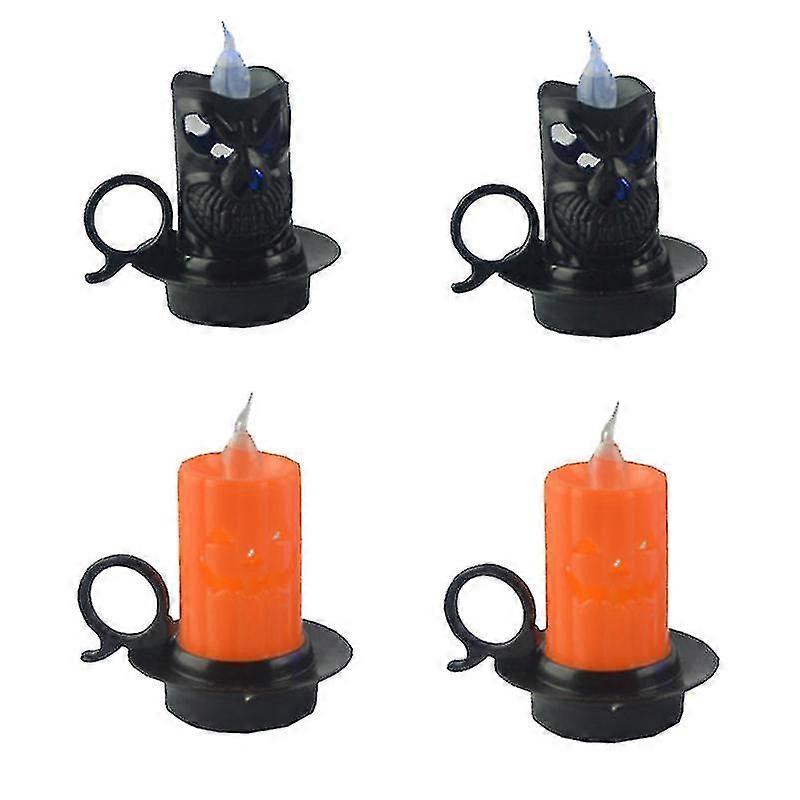 4pcs Colored Ghost Pumpkin Candle