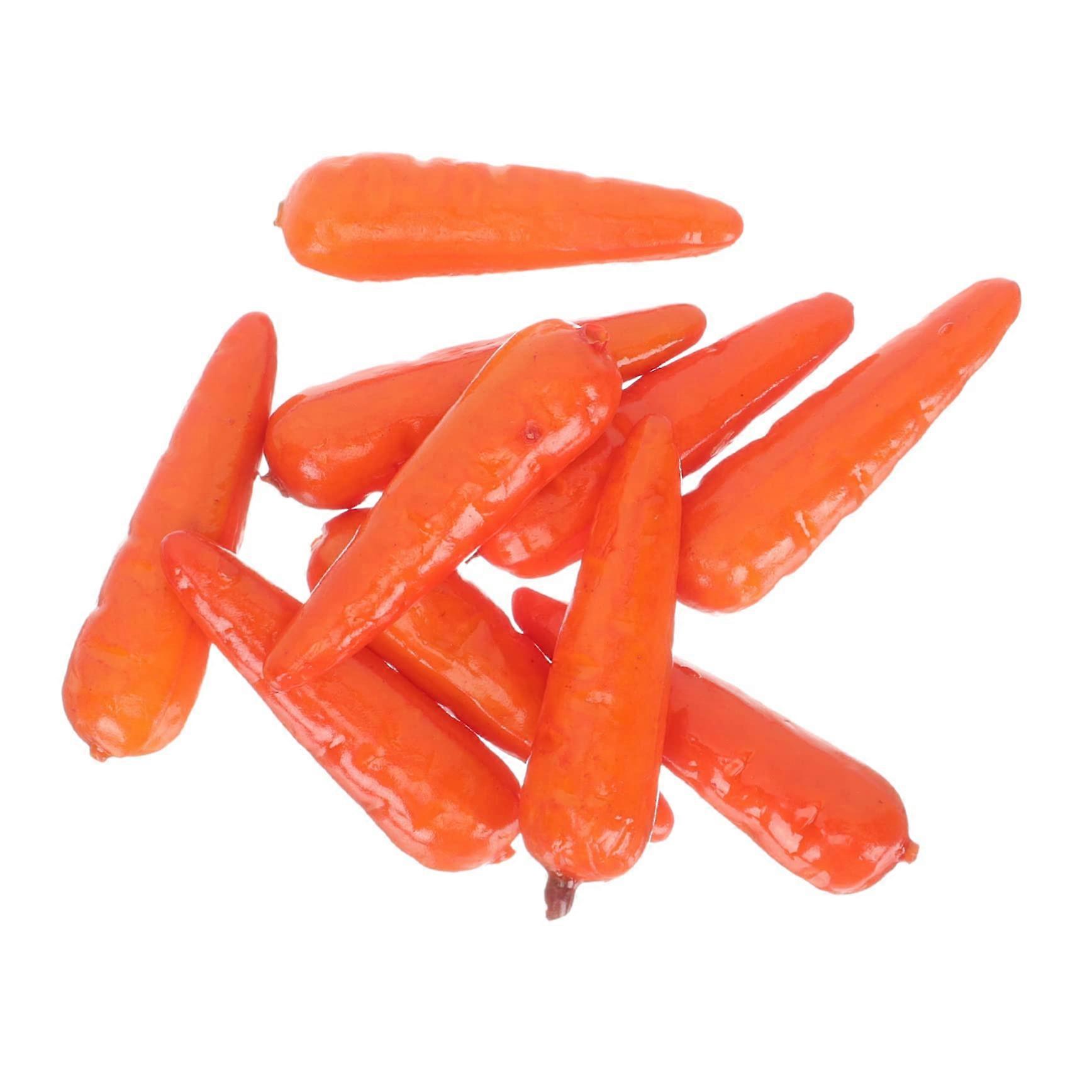 30 Pieces Mini Artificial Carrots for Easter Decoration, Kitchen Decor, and Creative Craft Projects